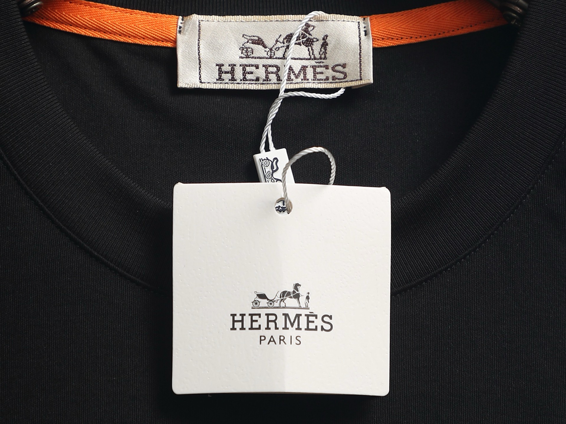 Hermès Hermes爱马仕 2026春夏新款 高端优雅 男士定制 320g纯棉短袖