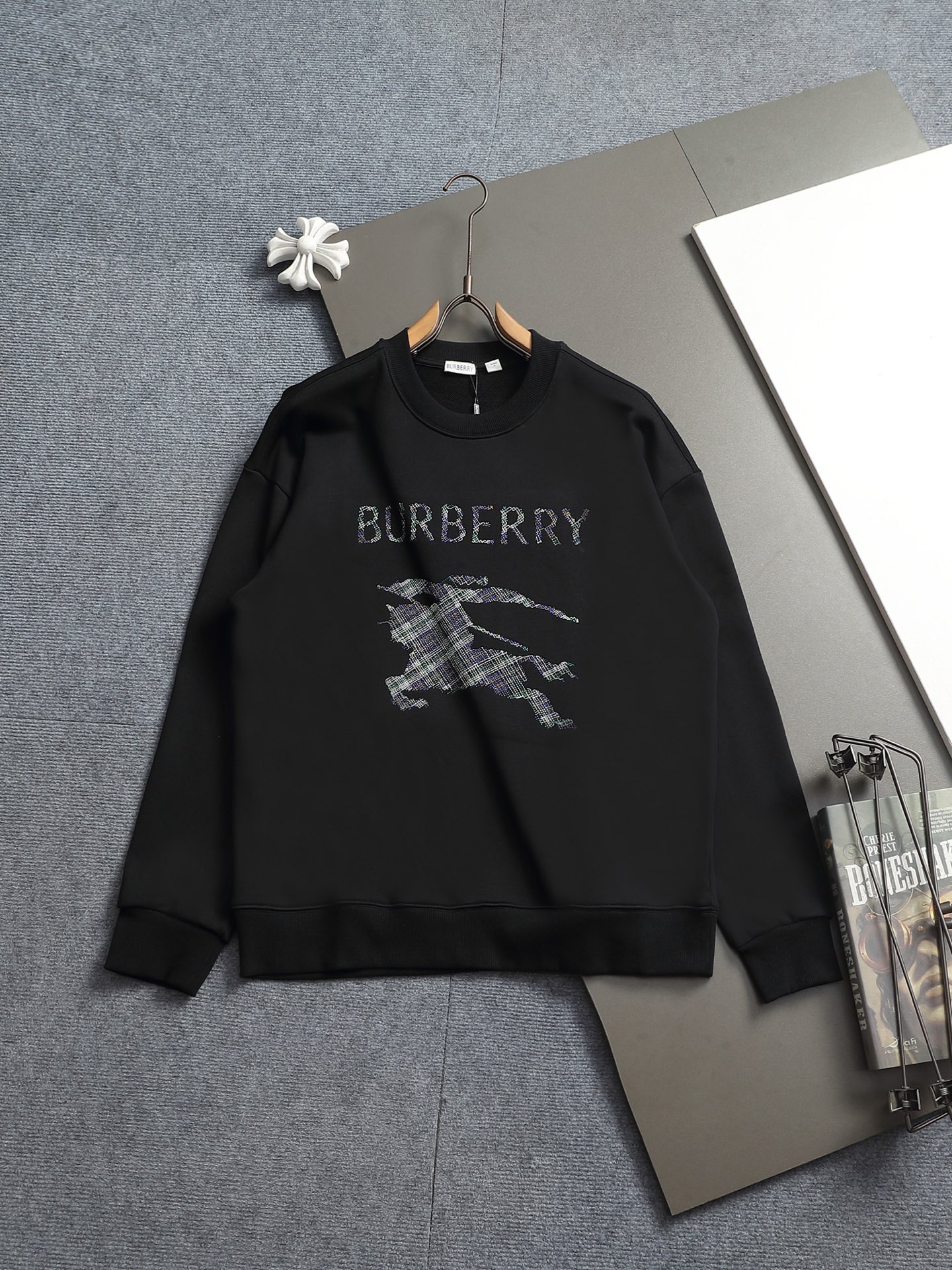 Burberry Black Graphic Sweatshirt