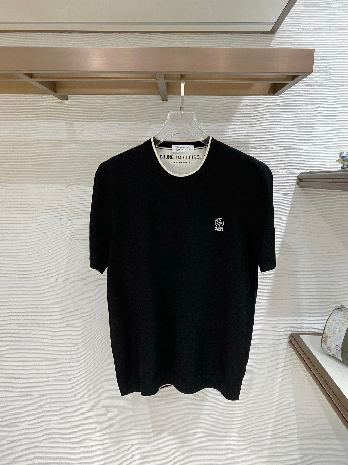 Brunello Cucinelli官网26春夏原厂进口伊力特面料超级舒适 颜色 ：黑 白两色码数: 4