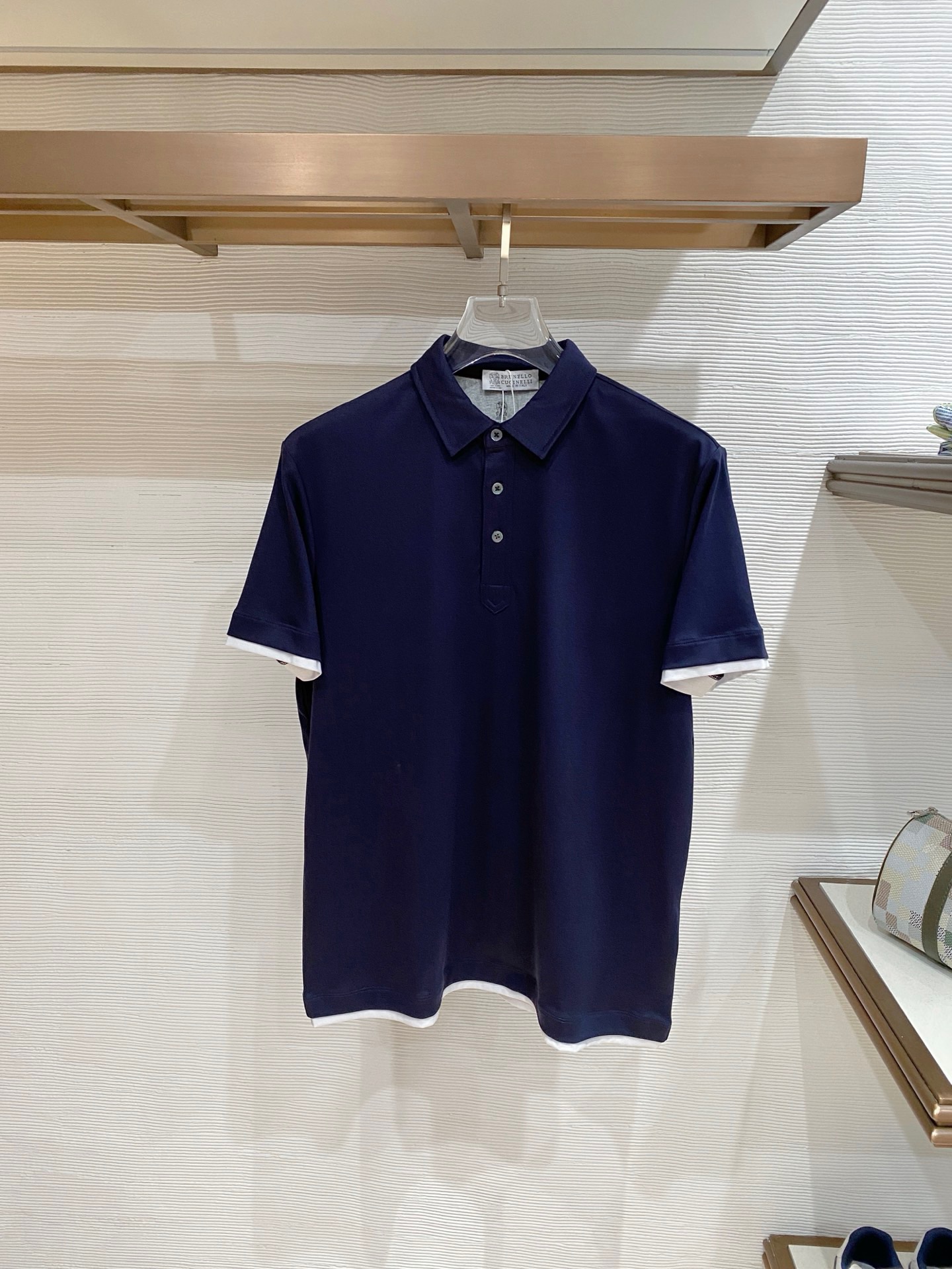 Brunello Cucinelli 26春夏官网新品翻领短䄂POLO颜色：米白 灰色 蓝色码数：M-3