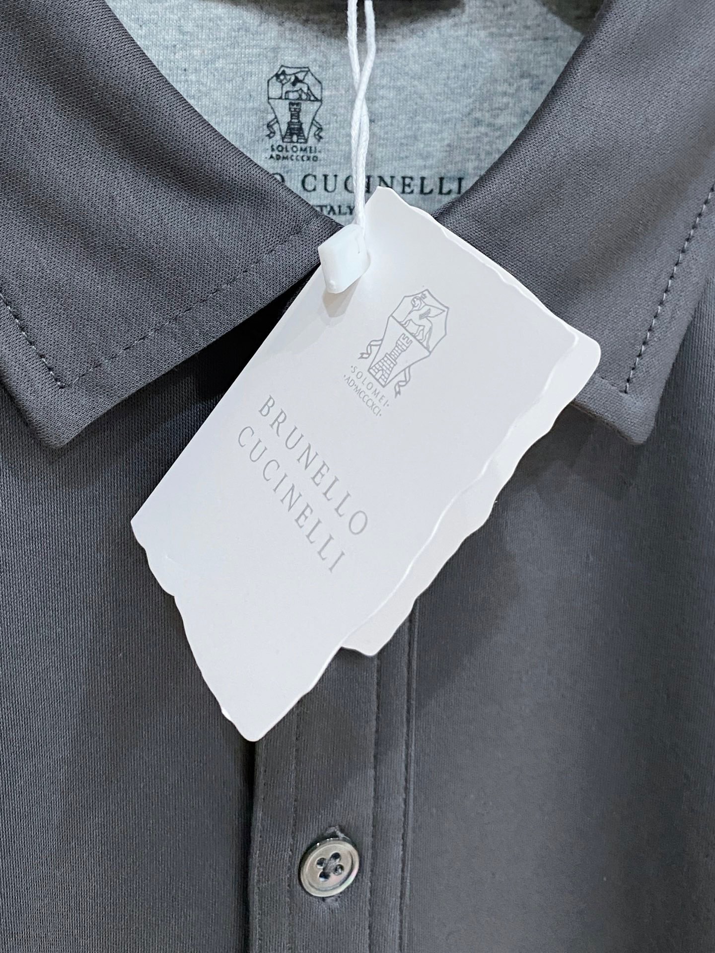 Brunello Cucinelli 26春夏官网新品翻领短䄂POLO颜色：米白 灰色 蓝色码数：M-3