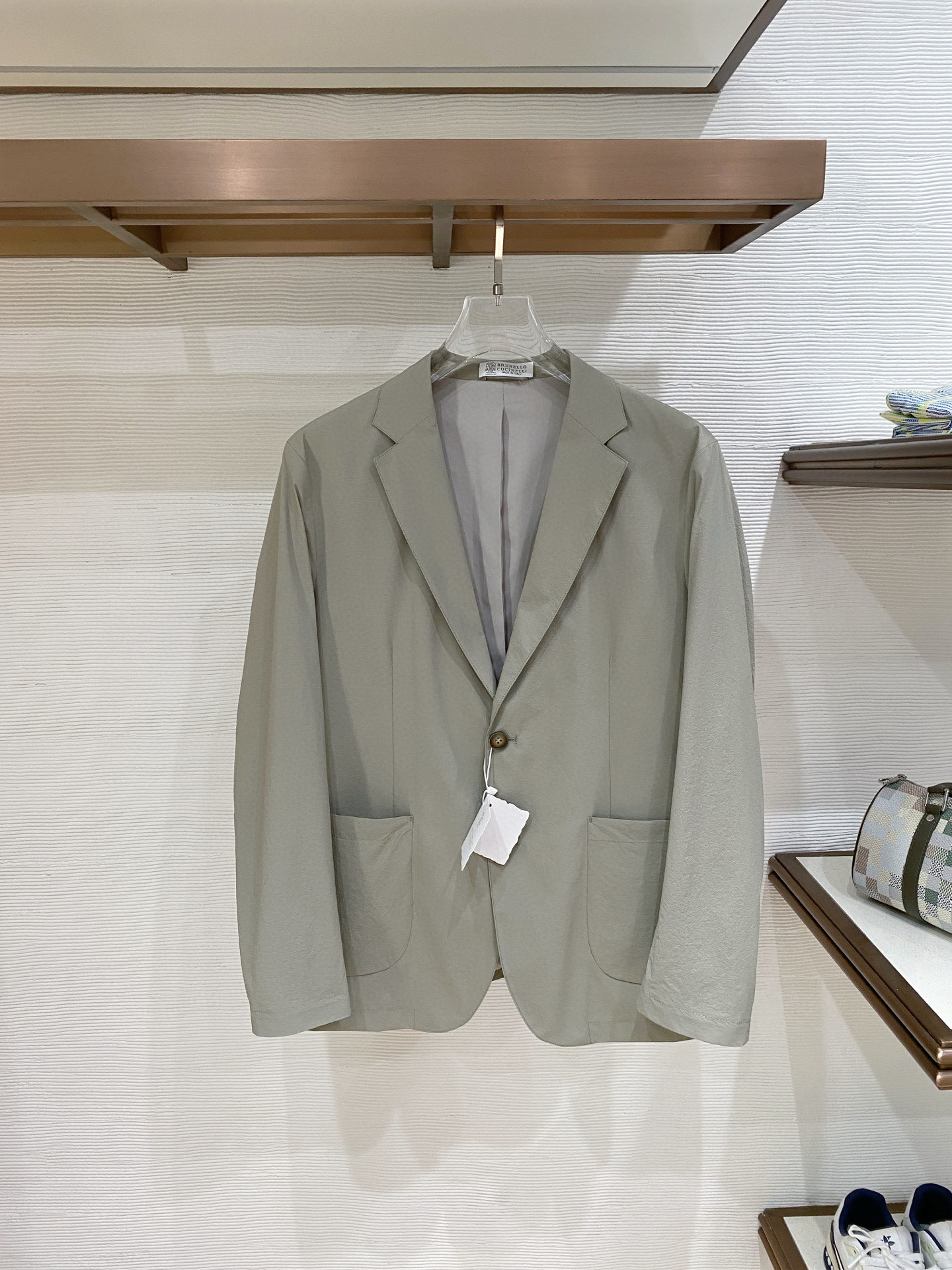 Brunello Cucinelli官网26春夏定制原厂高端面料轻薄小西服 春季男士出行必备 面料超级舒