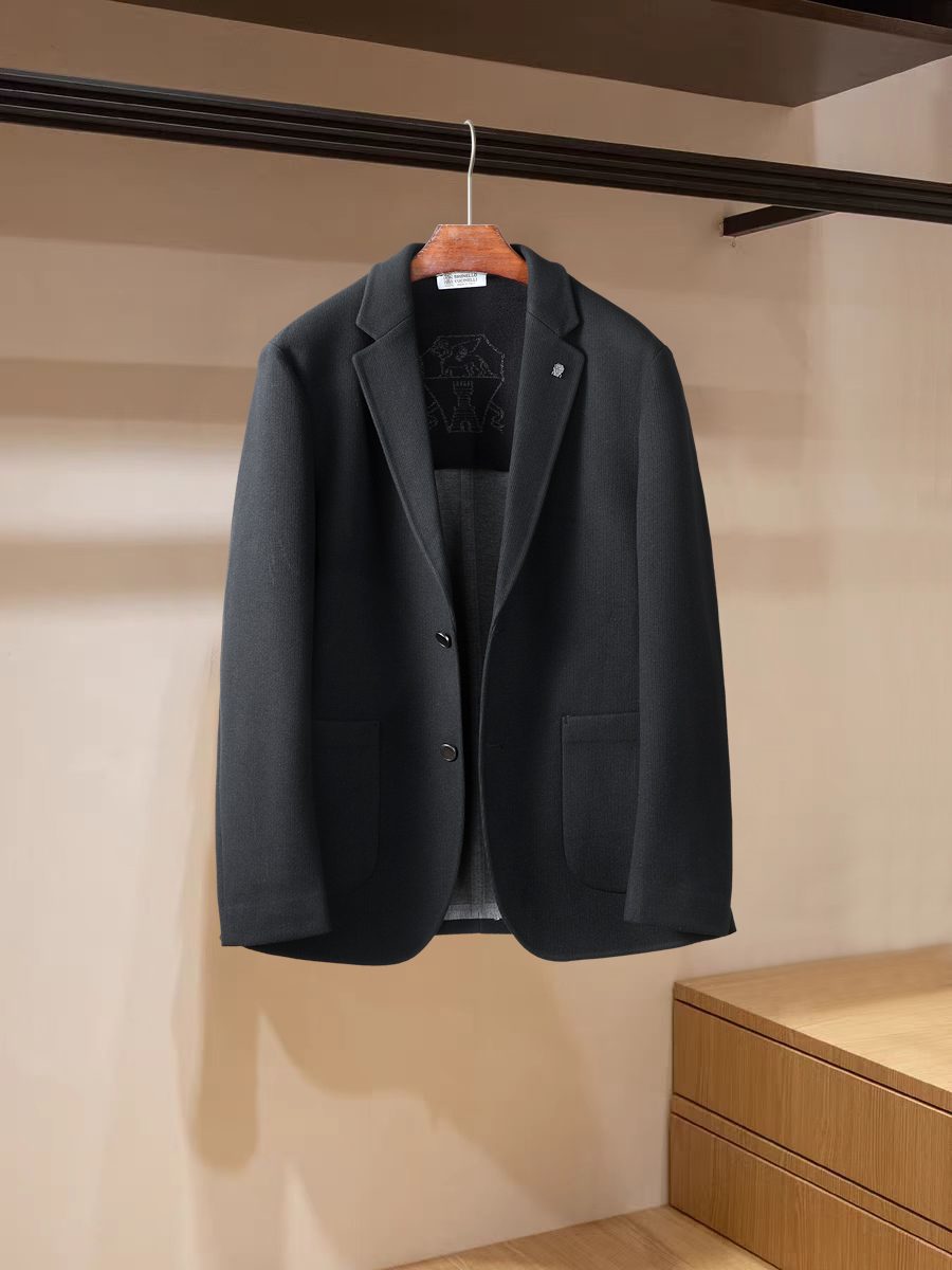 秋冬静奢顶配｜Brunello Cucinelli秋冬新款极简奢风 高端休闲男西装 颜色：咖色 灰色 黑色 码数：48-