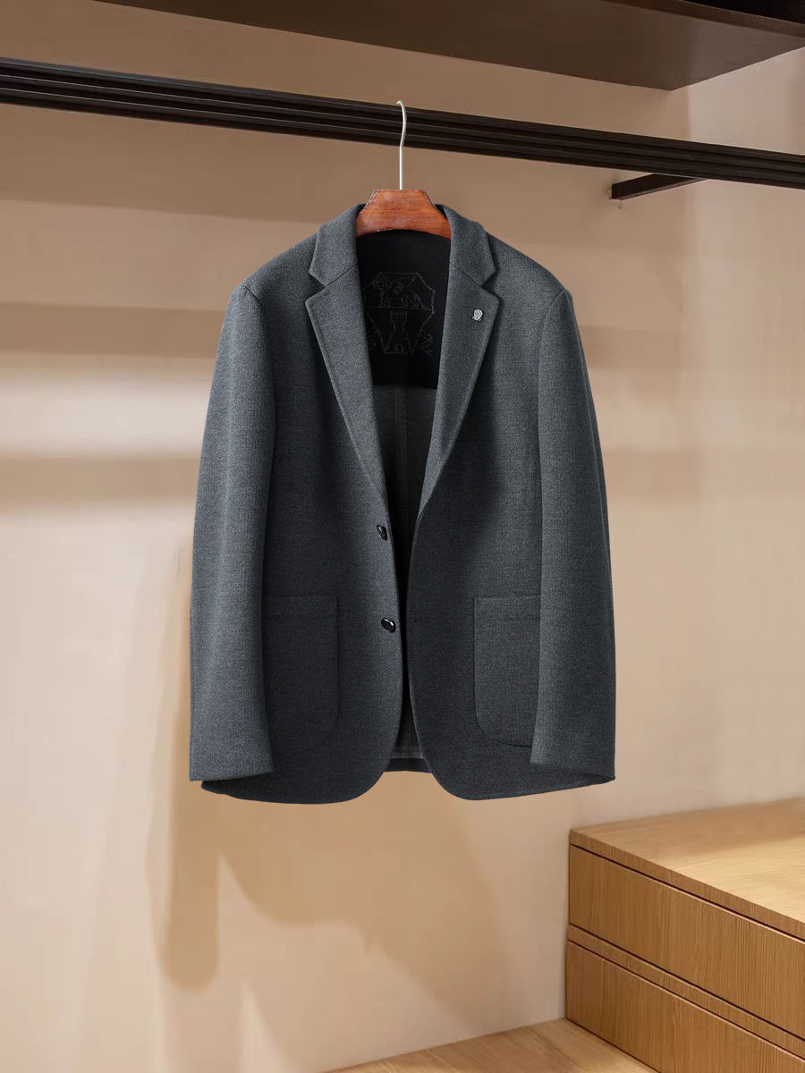 秋冬静奢顶配｜Brunello Cucinelli秋冬新款极简奢风 高端休闲男西装 颜色：咖色 灰色 黑色 码数：48-