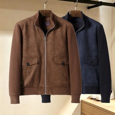 Loro Piana-诺悠翩雅# 26秋冬时尚立领麂皮拼接针织夹克羽绒服、内冲白鸭绒,轻薄有型,上身不臃肿,颇具意大利典 Loro Piana-诺悠翩雅# 26秋冬时尚立领麂皮拼接针织夹克羽绒服、内冲白鸭绒,轻薄有型,上身不臃肿,颇具意大利典