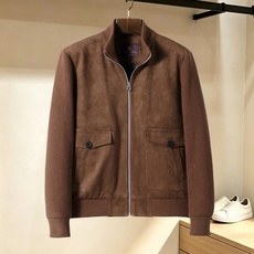 Loro Piana-诺悠翩雅# 26秋冬时尚立领麂皮拼接针织夹克羽绒服、内冲白鸭绒,轻薄有型,上身不臃肿,颇具意大利典 Loro Piana-诺悠翩雅# 26秋冬时尚立领麂皮拼接针织夹克羽绒服、内冲白鸭绒,轻薄有型,上身不臃肿,颇具意大利典