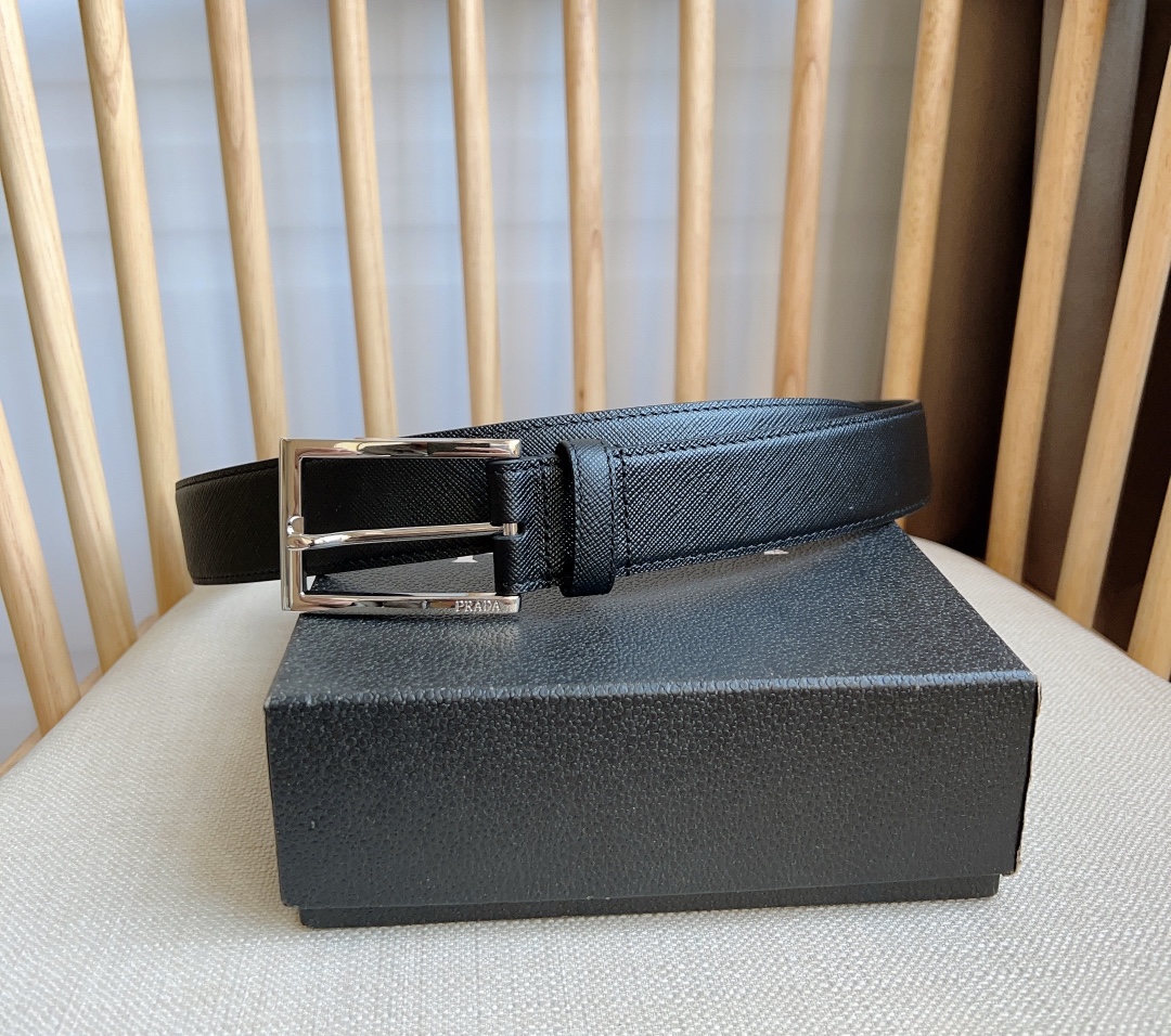 NO:138158,RADA (Prada) double-sided top-layer cowhide, simple business casual pin buckle for men, width 3.5cm, top quality assurance, excellent feel, original single quality, belt, prada, cowhide19860909RADA（普拉达）双面头层牛皮 男士简约商务休闲针扣 宽3.5cm 顶级做品质保证 手感极佳 原单品质,皮带,prada,cowhide,Belt