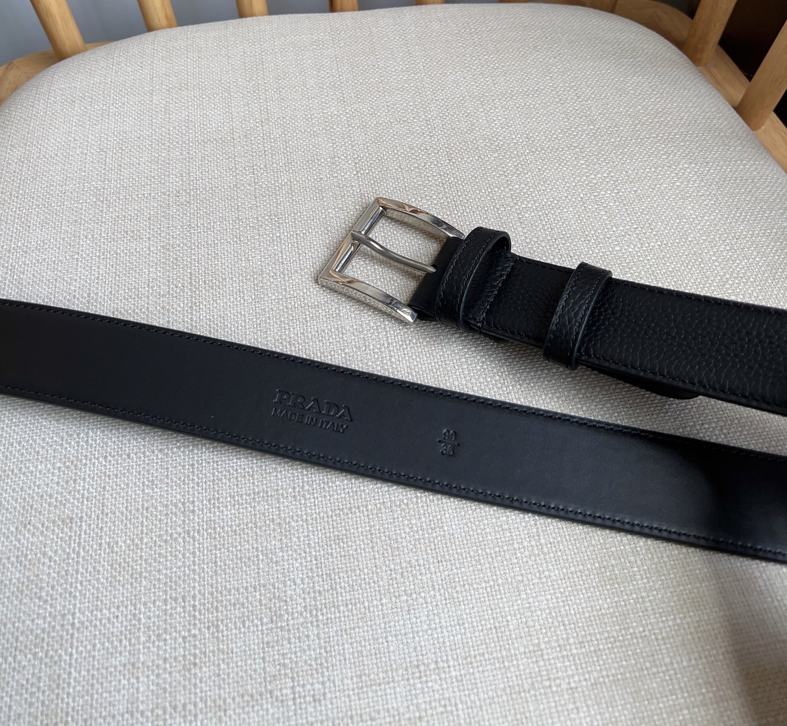 Prada Leather Belt with Enamel Triangle Logo - Stylish & Durable 4 i1749400234547 3506 0 2