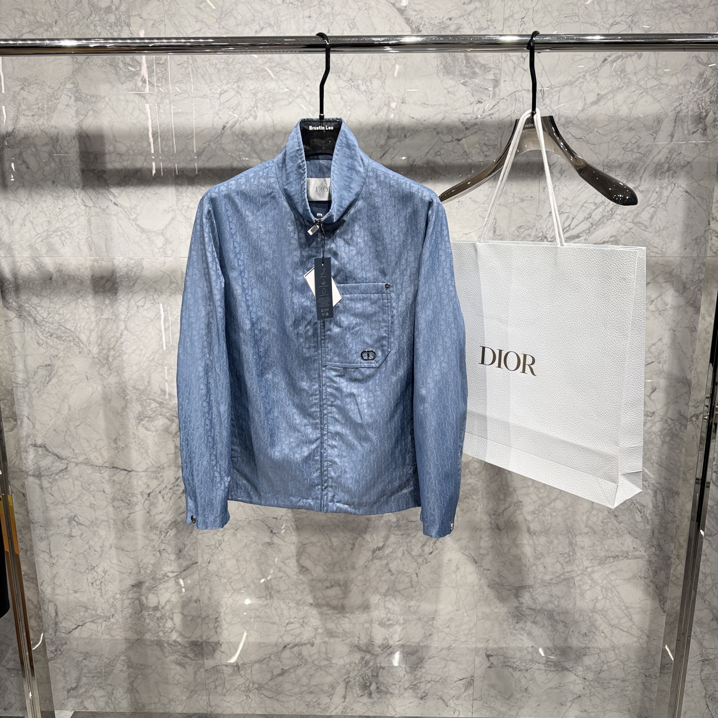 款号225826春夏新品发布，迪奥最新立领夹克出货，面料全部及辅料全部原版开模定制，质感超强，48-56