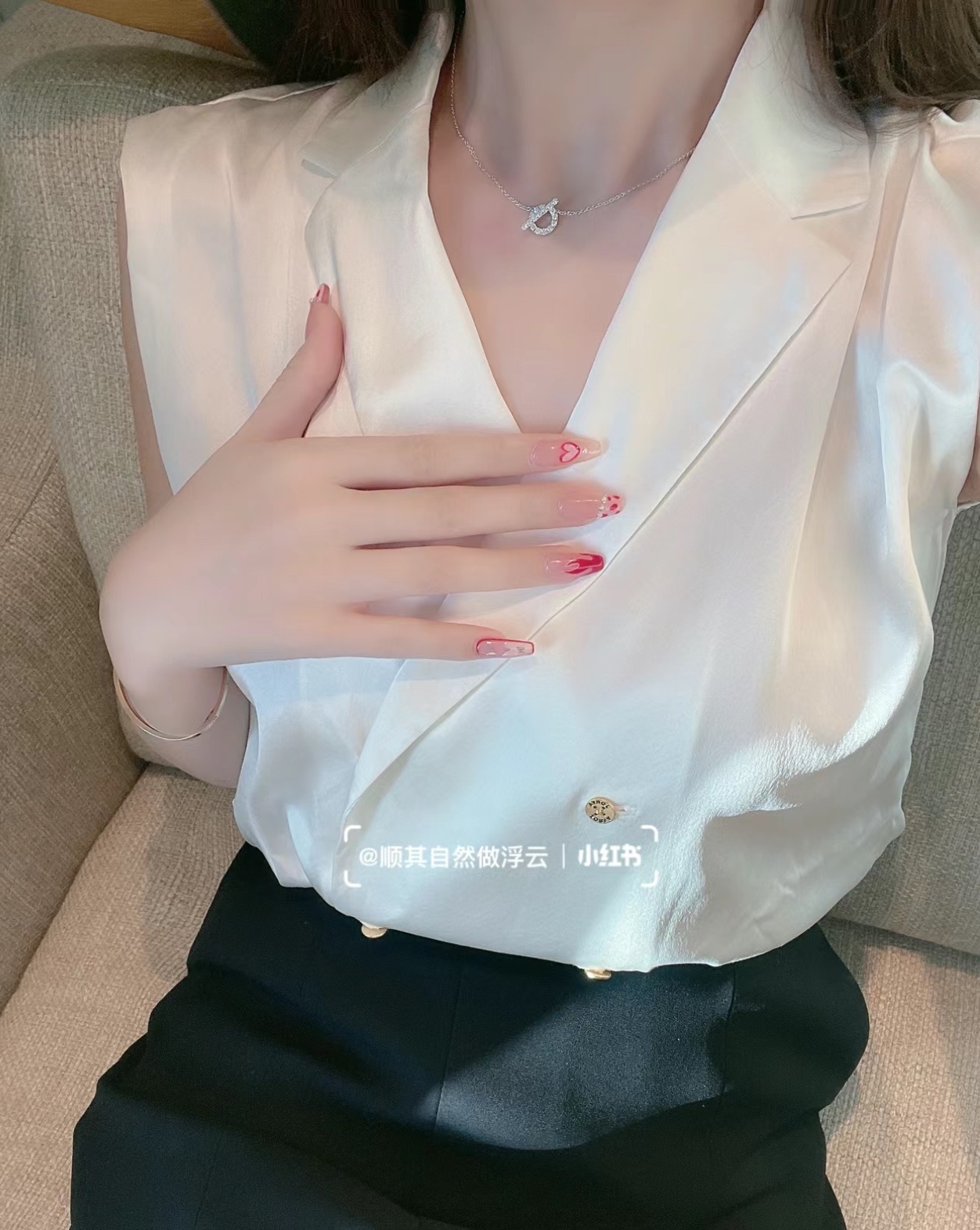 Hermès Finesse Diamond Pendant Necklace - Comprehensive 8