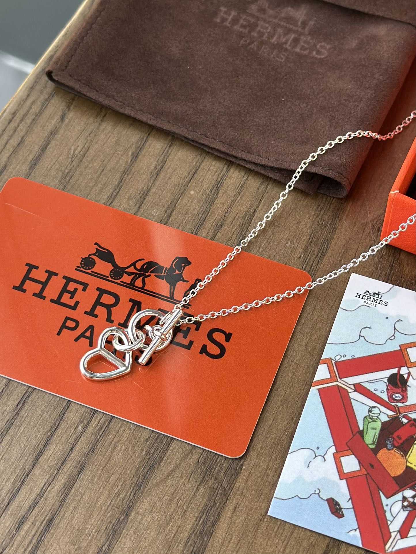 高定款Hermes爱马仕爱心猪鼻子项链 5