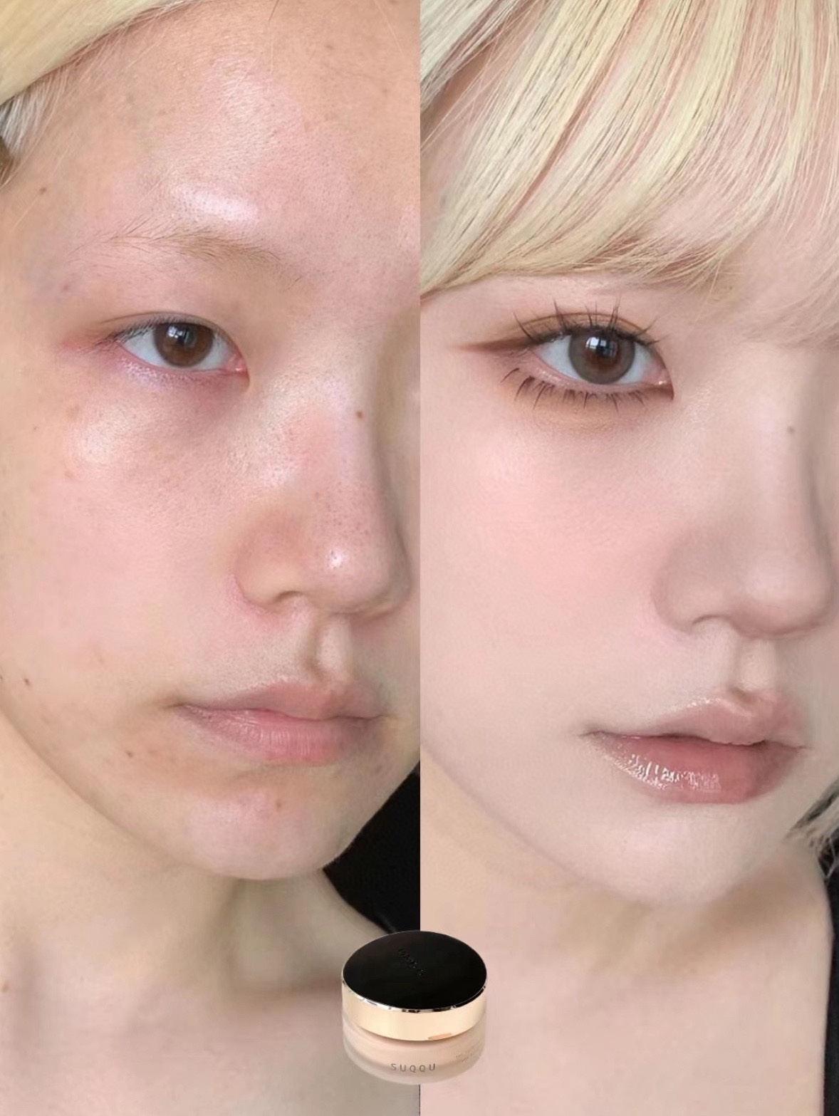 NO:809733,This makeup effect is just like perfume, just mixed!  The top note on your face gives you a natural luster as if you were born with good skin. The middle note blends a little bit of oil and powder on your face, and the luster is light and easy to apply, and it is completely blended in at night!  !  !  The base tone is a delicate soft light that makes the entire makeup look very translucent and high-end!  !  ,makeup19860909这妆效简直就像香水一样,就调配好的！ 刚上脸的前调好像天生好皮般的自然光泽 皮肤出一点点油和粉霜融合后的中调,光泽感轻透服贴到晚上就完全融合了！！！ 后调是细腻的柔光显得整个妆面非常透亮、高级！！,彩妆,accessory