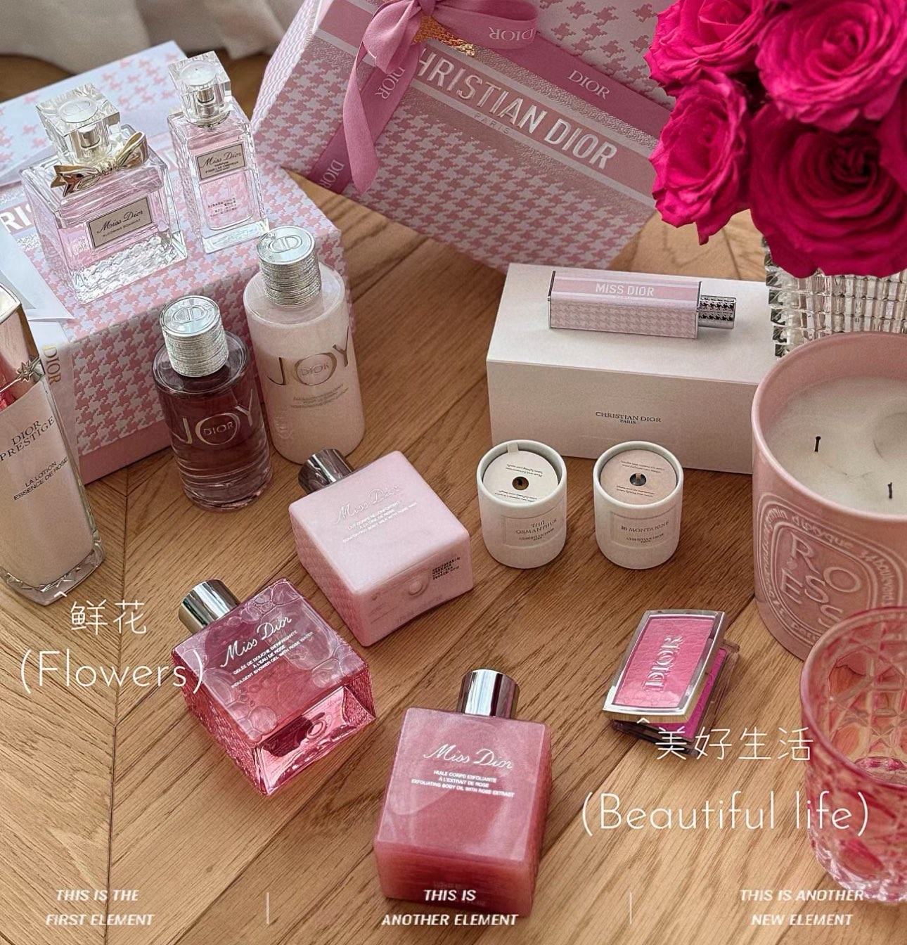 NO:810992,Princess Xiangxiang, please accept the gift!  !  Dior Miss Dior's new product, body care series is here (Dior Rose Fragrance Body Lotion/Dior Rose Fragrance Shower Gel) If you like the scent of Floral Sweetheart perfume, you can use it!  !  !  Use this set of body care together to make the body's fragrance seem to radiate from the inside out. It has the effect of deodorant. Who doesn't have a little caution? After using it, the skin will be moisturized and moisturized all day long. It will make you smell very high-end and exude a woman's fragrance~, toiletries, dior, dior19860909香香公主请收礼 ！！ Dior迪奥小姐新品,身体护理系列来啦（迪奥玫瑰香氛身体乳/迪奥玫瑰香氛沐浴露） 喜欢花漾甜心香水味道的可冲！！！ 这一套身体护理搭配一起用,让身体的香味仿佛由内而外散发,自带体香的效果,谁没有一点小心机呢使用后肌肤滋润保湿一整天.让你闻起来就很高级、浑身散发女人的香气～,洗护用品,dior,dior,accessory