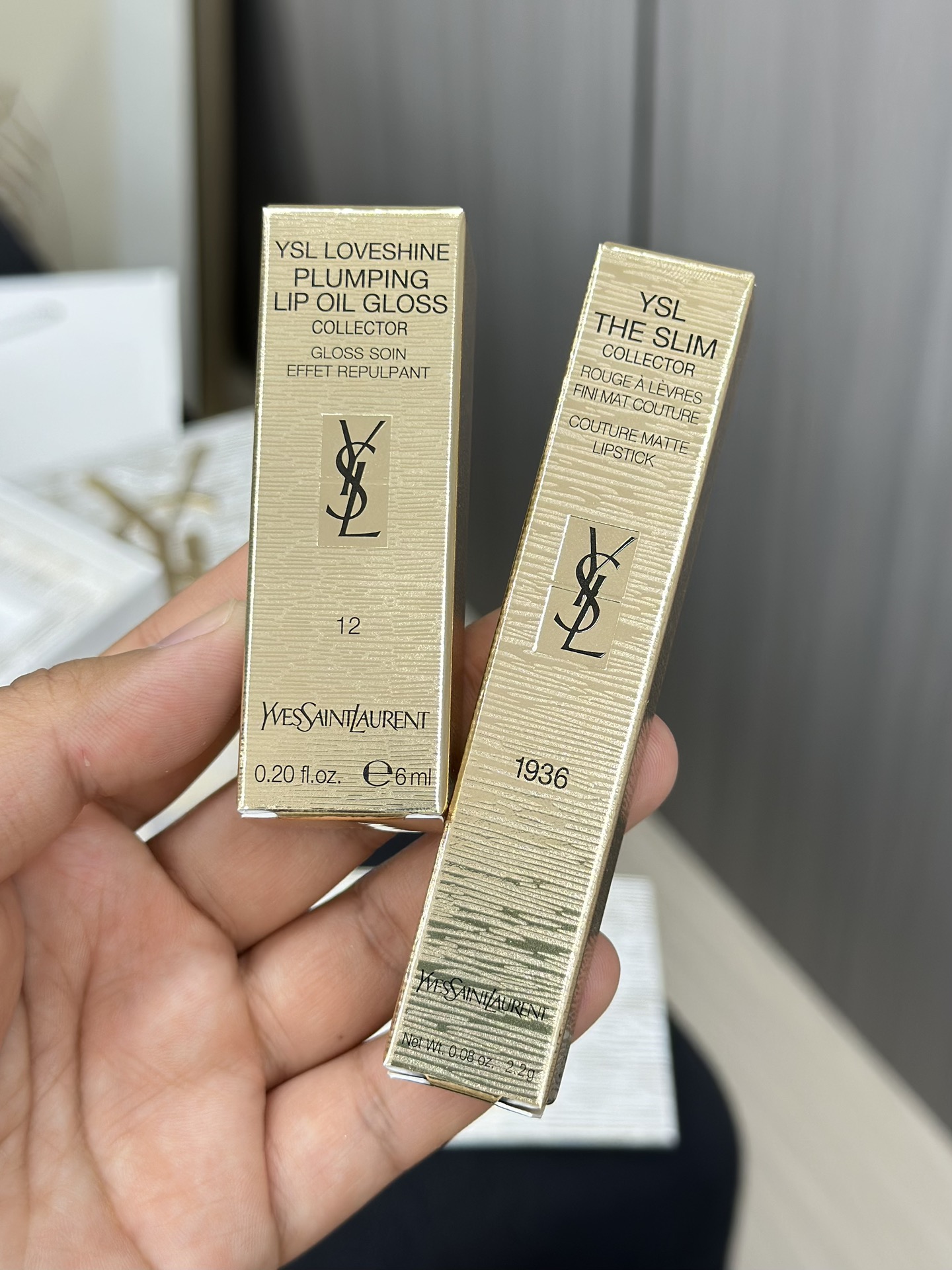 NO:810757,It’s YSL’s “Luxury Gold” Christmas limited edition!  !  !  The packaging is really luxurious, lipstick, lip glaze, lipstick, saint laurent19860909不亏是YSL“奢金”圣诞限定！！！ 包装是真的奢,口红.唇釉.唇膏,saint laurent,accessory