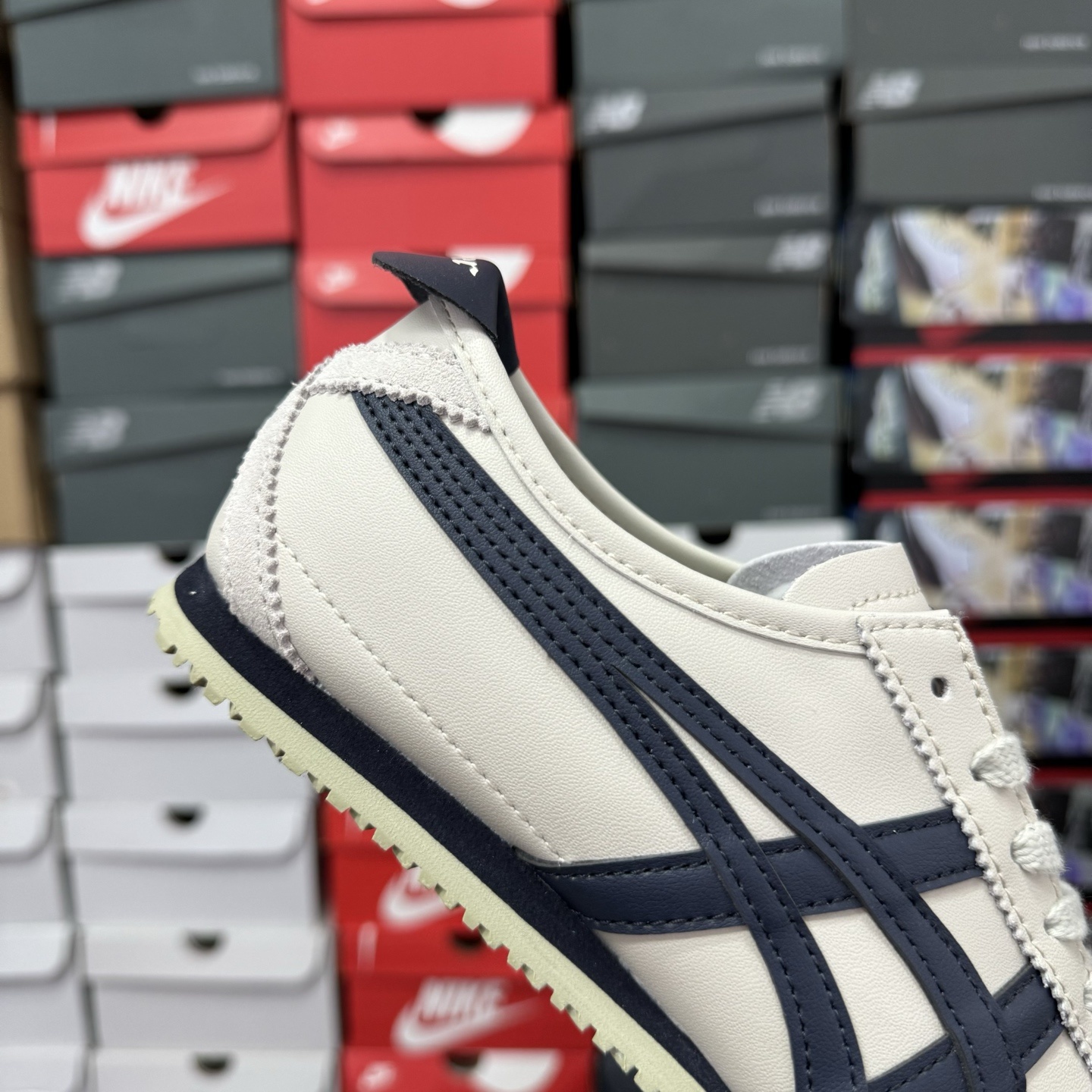 Asics Onitsuka Tiger MEXICO 66 藏青色 亚瑟士鬼冢虎复古经典板鞋 市场最