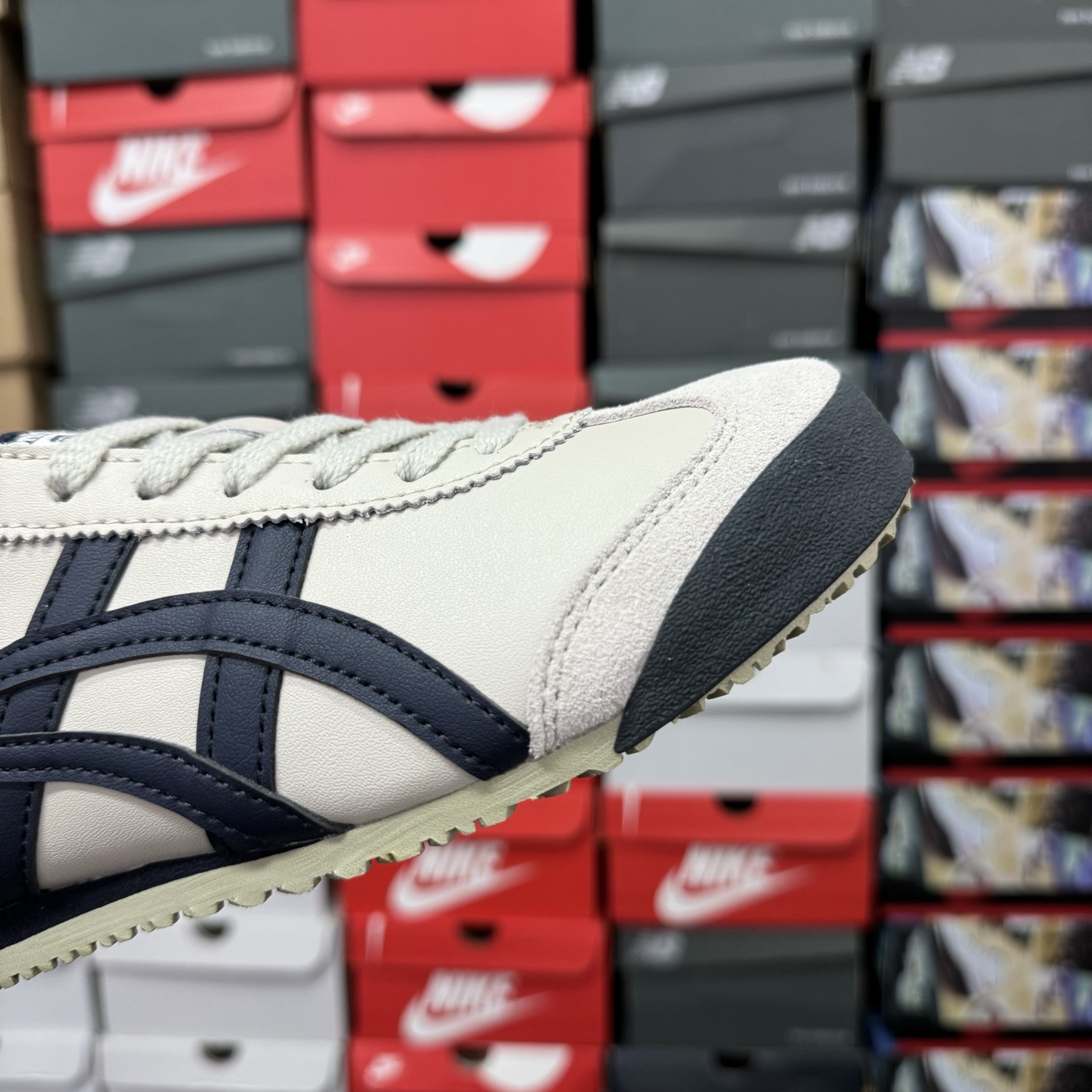 Asics Onitsuka Tiger MEXICO 66 藏青色 亚瑟士鬼冢虎复古经典板鞋 市场最