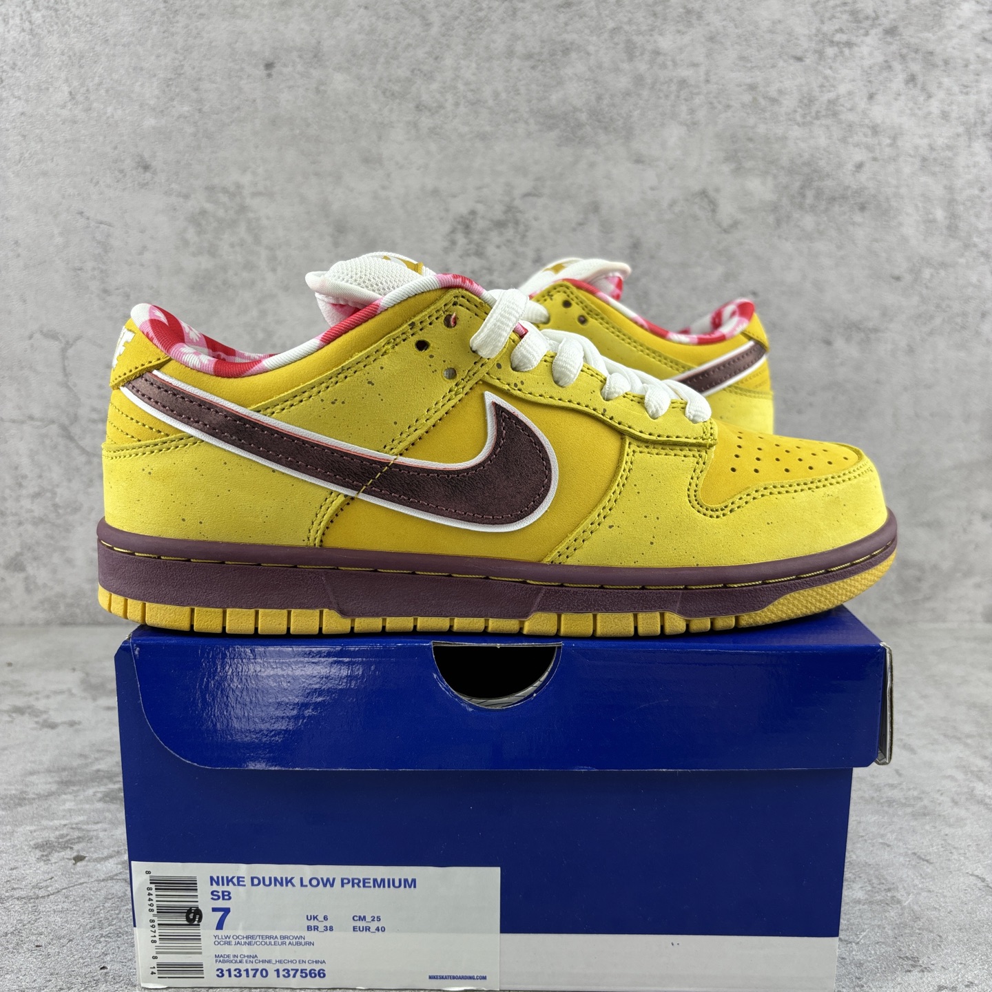  特价 Concepts x SB Dunk Low Yellow Lobster 黄龙虾 SB低帮运动