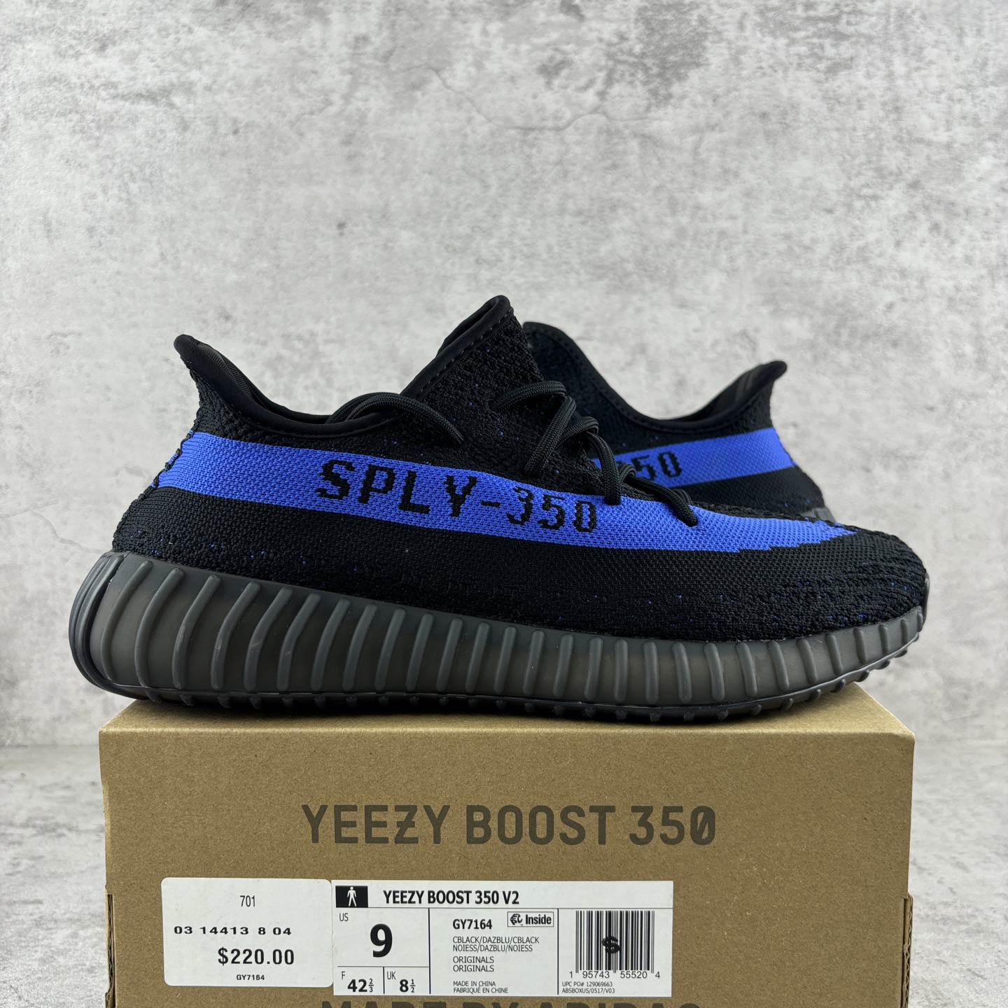  特价 Ad Yeezy 350 Boost V2 Dazzling Blue GY7164 阿迪达斯椰