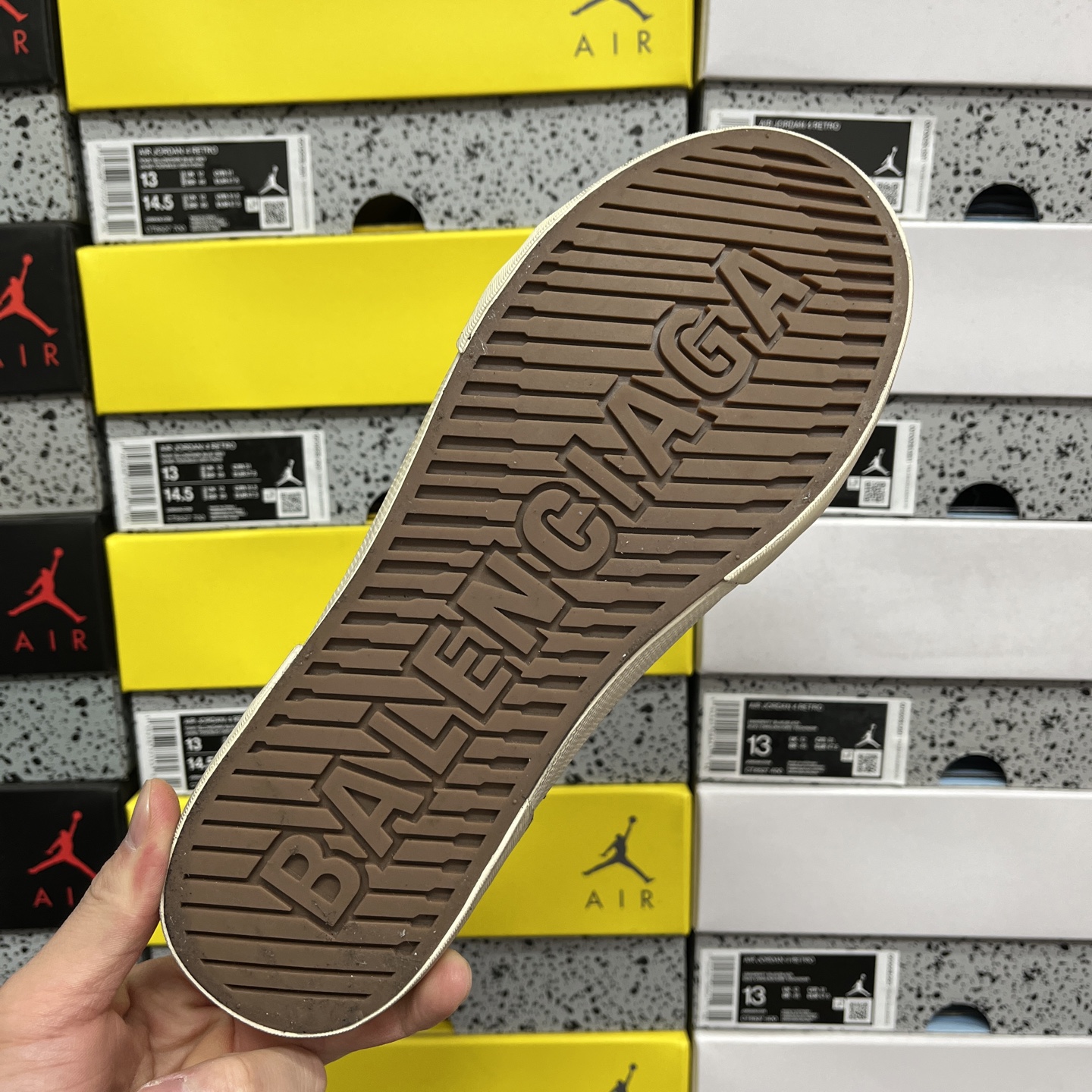  顶级天花板级别 巴黎世家破洞做旧布鞋 半托 黑色，Balenciaga 巴黎世家 Paris 破洞洗旧