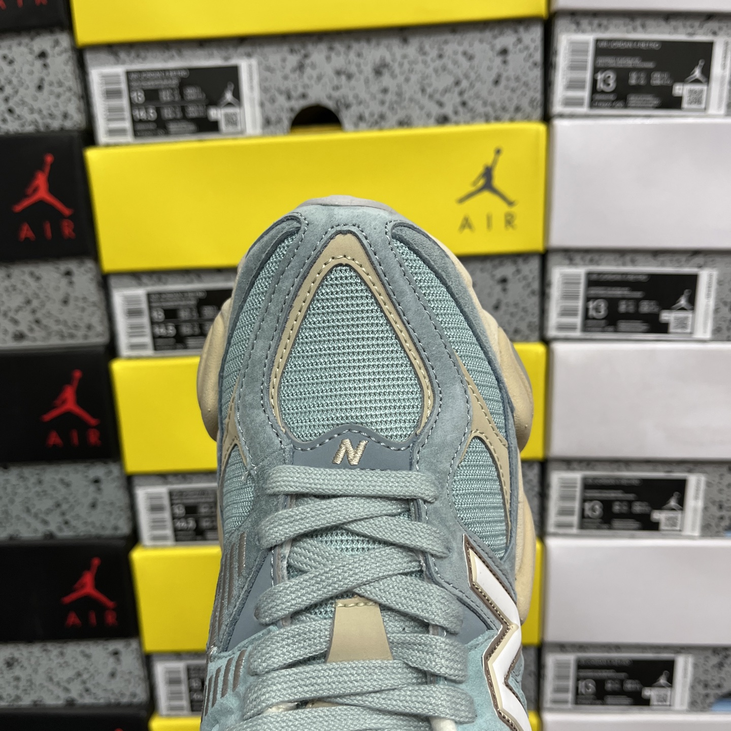  纯原 New Balance NB9060系列 蓝色 新百伦绒面革网布经典百搭防滑耐磨透气低帮生活休闲
