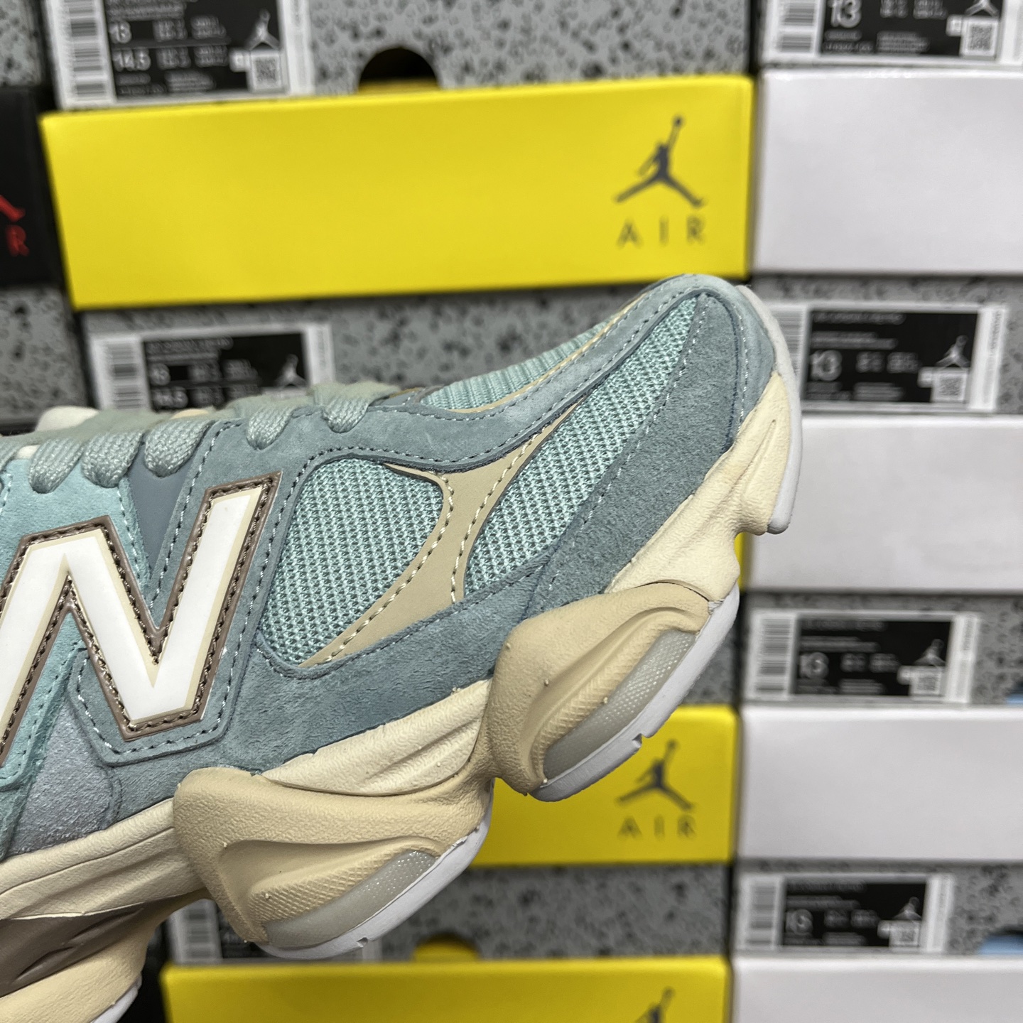  纯原 New Balance NB9060系列 蓝色 新百伦绒面革网布经典百搭防滑耐磨透气低帮生活休闲