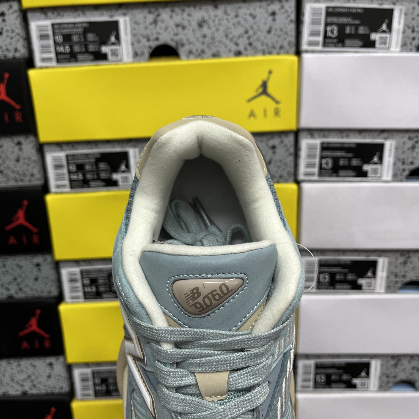  纯原 New Balance NB9060系列 蓝色 新百伦绒面革网布经典百搭防滑耐磨透气低帮生活休闲