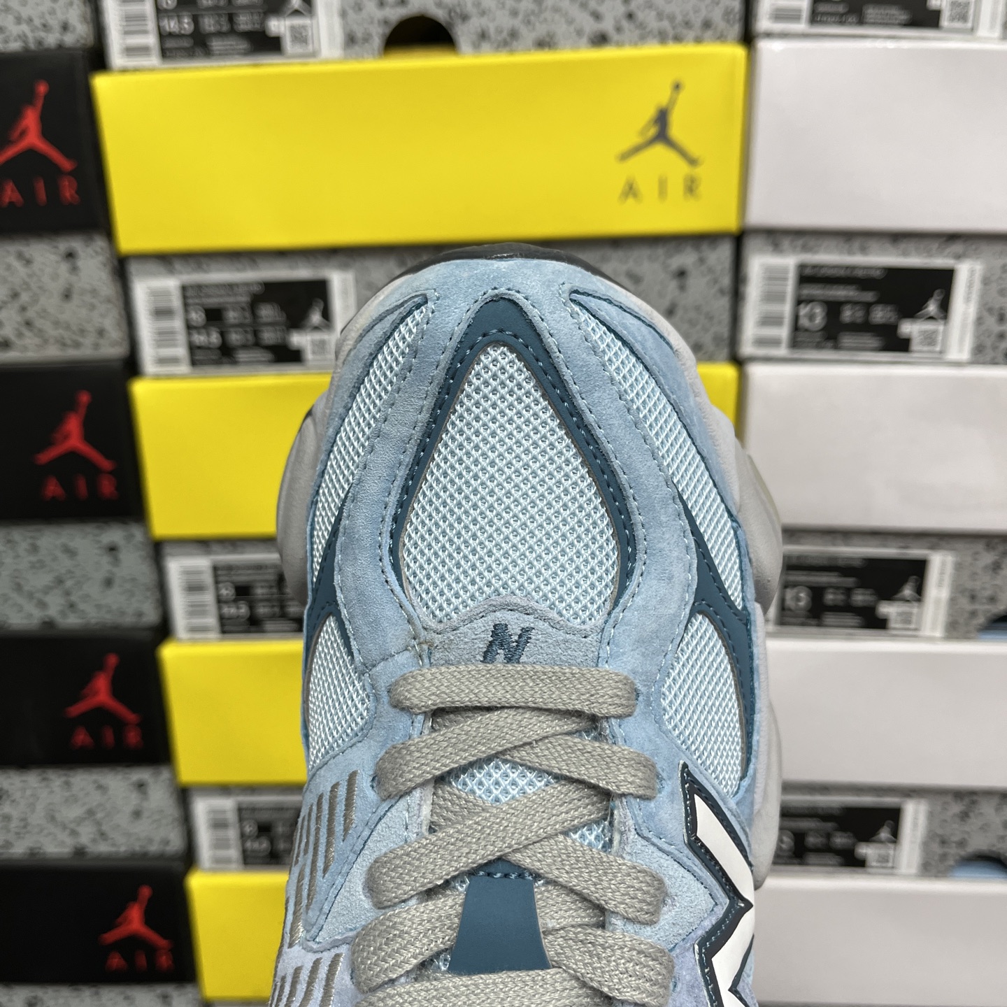  纯原 New Balance NB9060系列 蓝色 新百伦绒面革网布经典百搭防滑耐磨透气低帮生活休闲