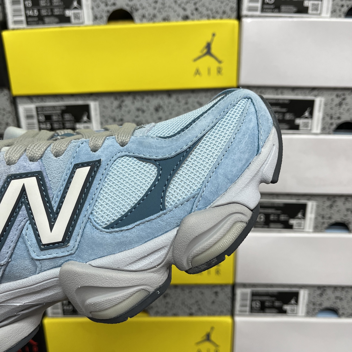  纯原 New Balance NB9060系列 蓝色 新百伦绒面革网布经典百搭防滑耐磨透气低帮生活休闲