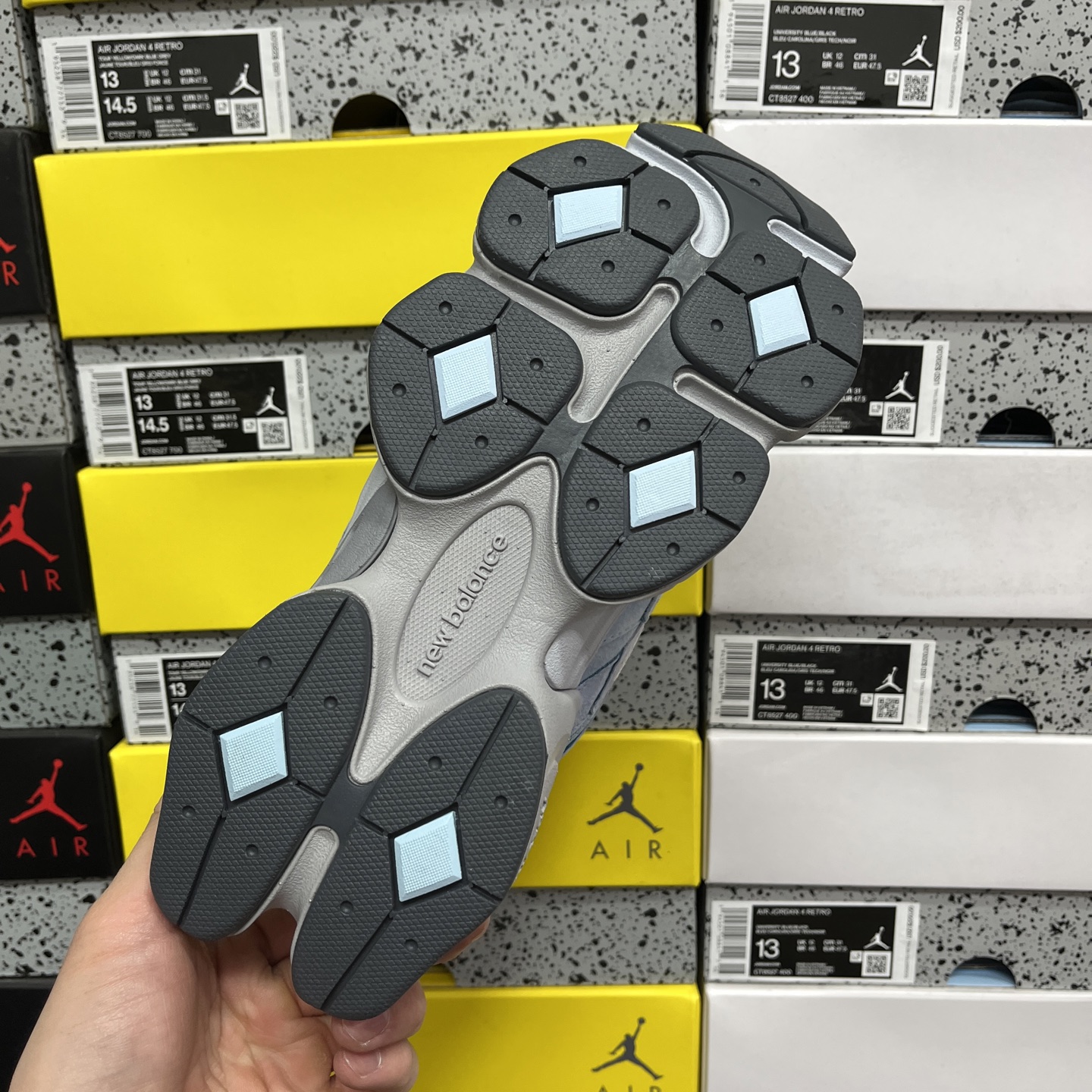  纯原 New Balance NB9060系列 蓝色 新百伦绒面革网布经典百搭防滑耐磨透气低帮生活休闲