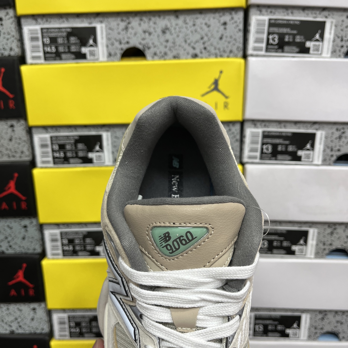  纯原 New Balance NB9060系列 浅棕色 新百伦绒面革网布经典百搭防滑耐磨透气低帮生活休