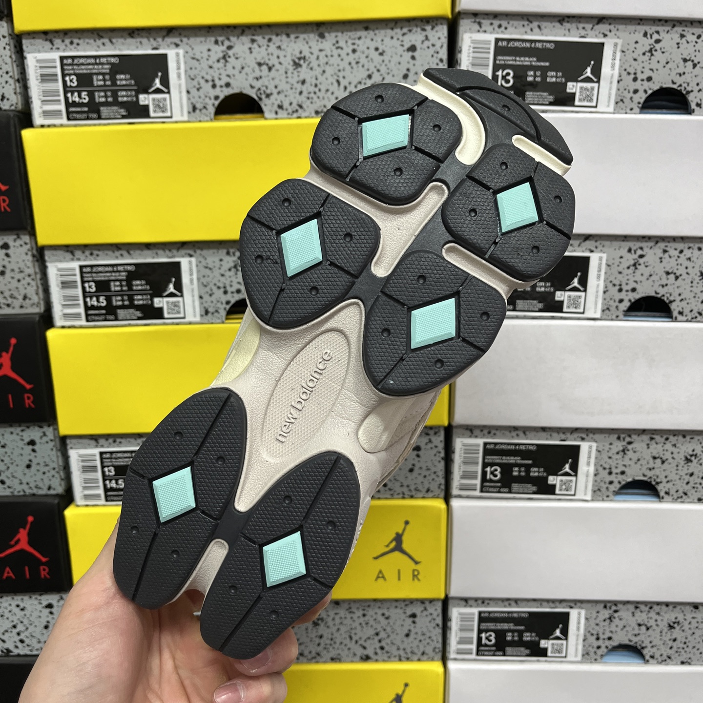  纯原 New Balance NB9060系列 浅棕色 新百伦绒面革网布经典百搭防滑耐磨透气低帮生活休