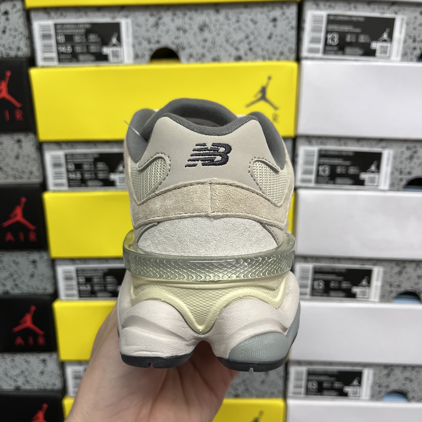  纯原 New Balance NB9060系列 浅棕色 新百伦绒面革网布经典百搭防滑耐磨透气低帮生活休