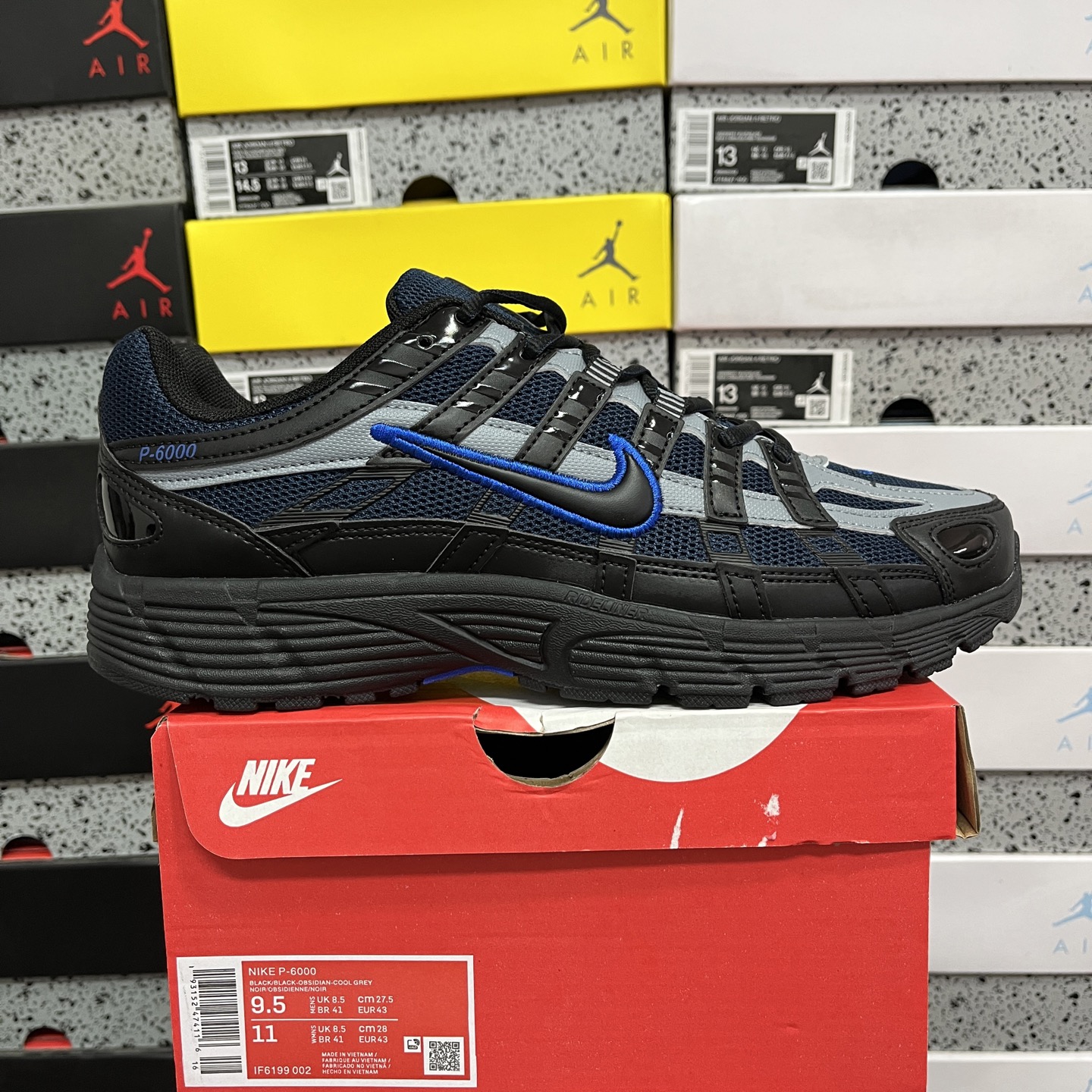  CS版 Nike P-6000 黑蓝灰 Premium系列低帮复古老爹风休闲运动舒适慢跑鞋 IF619