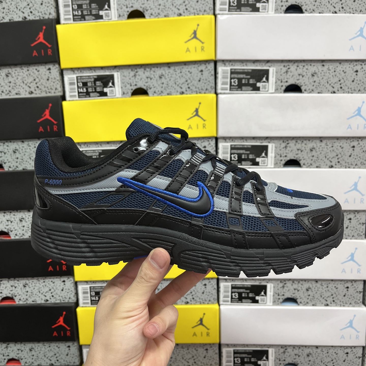  CS版 Nike P-6000 黑蓝灰 Premium系列低帮复古老爹风休闲运动舒适慢跑鞋 IF619