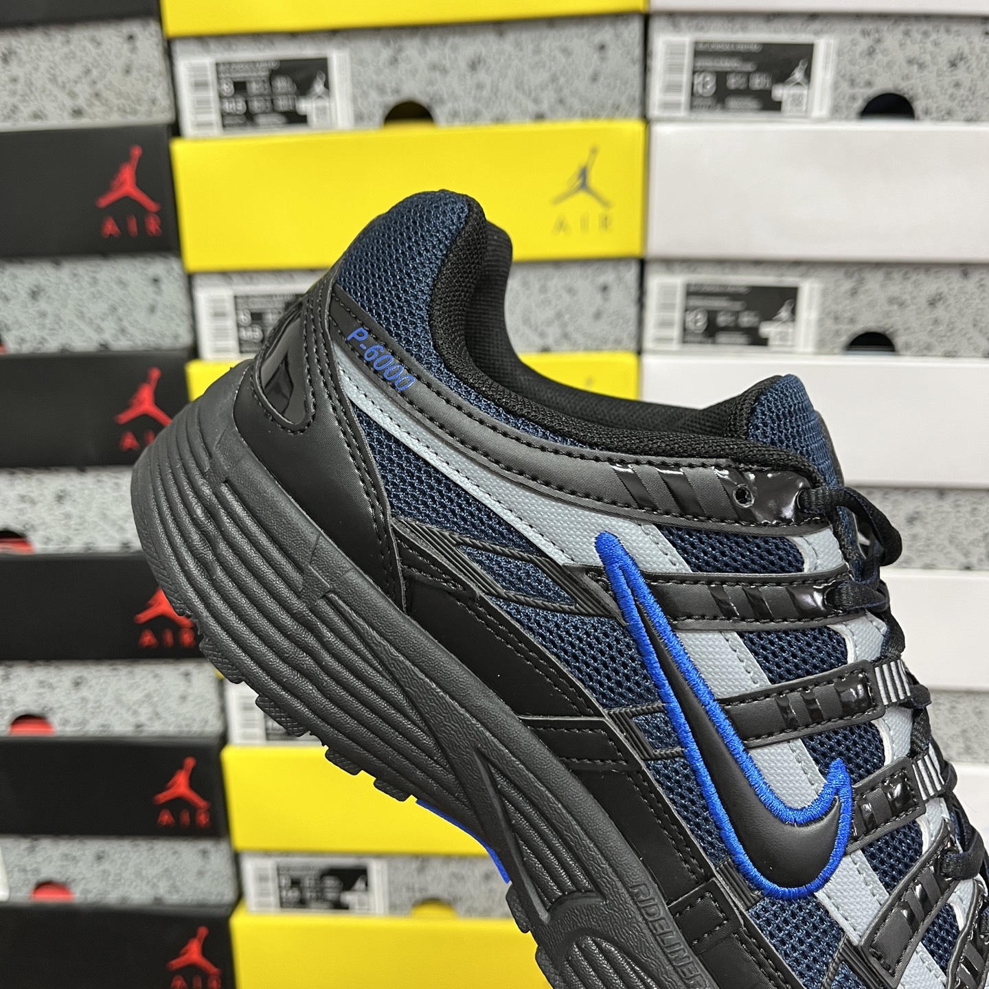  CS版 Nike P-6000 黑蓝灰 Premium系列低帮复古老爹风休闲运动舒适慢跑鞋 IF619