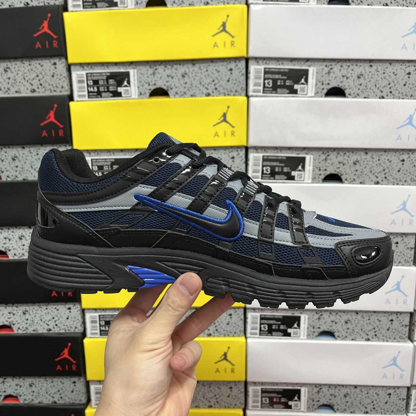  CS版 Nike P-6000 黑蓝灰 Premium系列低帮复古老爹风休闲运动舒适慢跑鞋 IF619