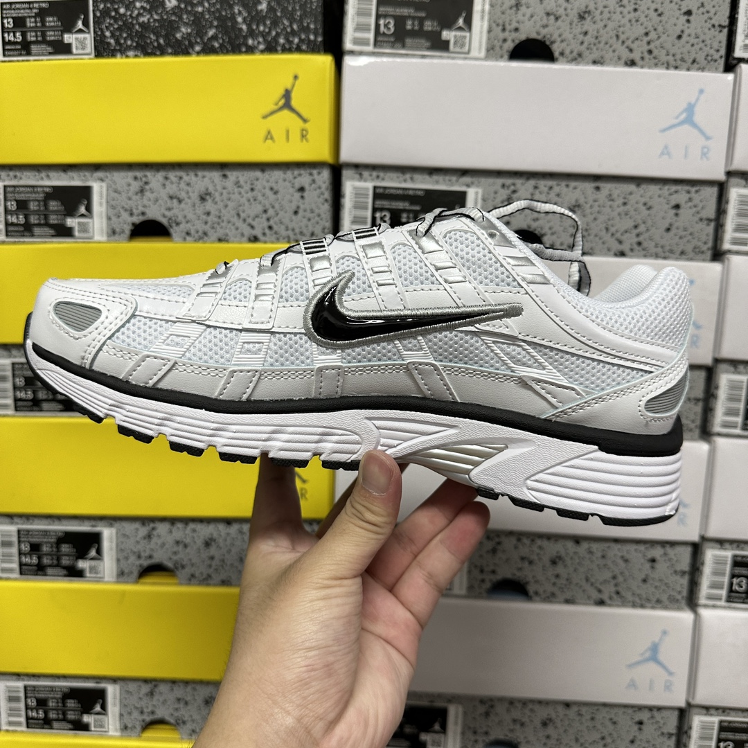  CS版 平台专供 NK P-6000 银白 复古老爹休闲运动鞋 CD6404-107 市售最高版本 全