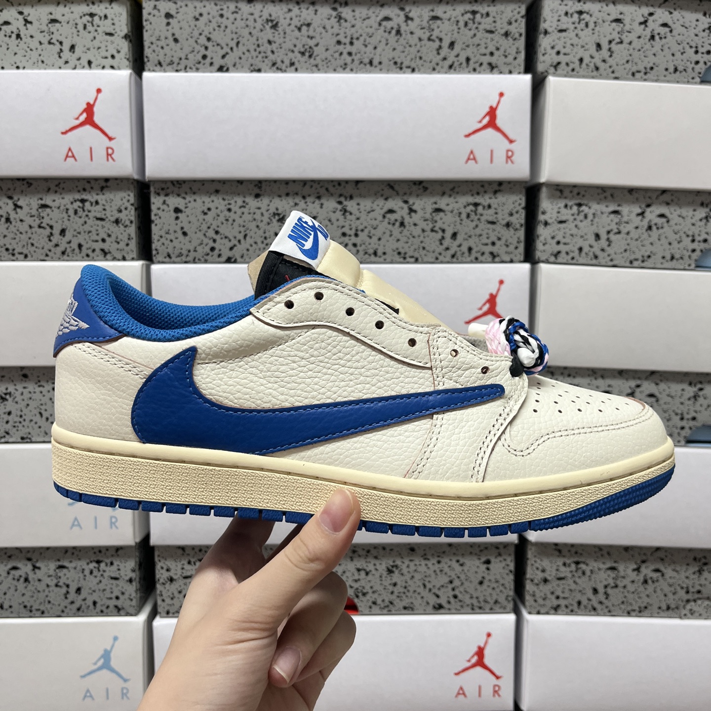 原厂F纯原 Travis Scott x Air Jordan AJ1 Low OG SP TS联名倒钩