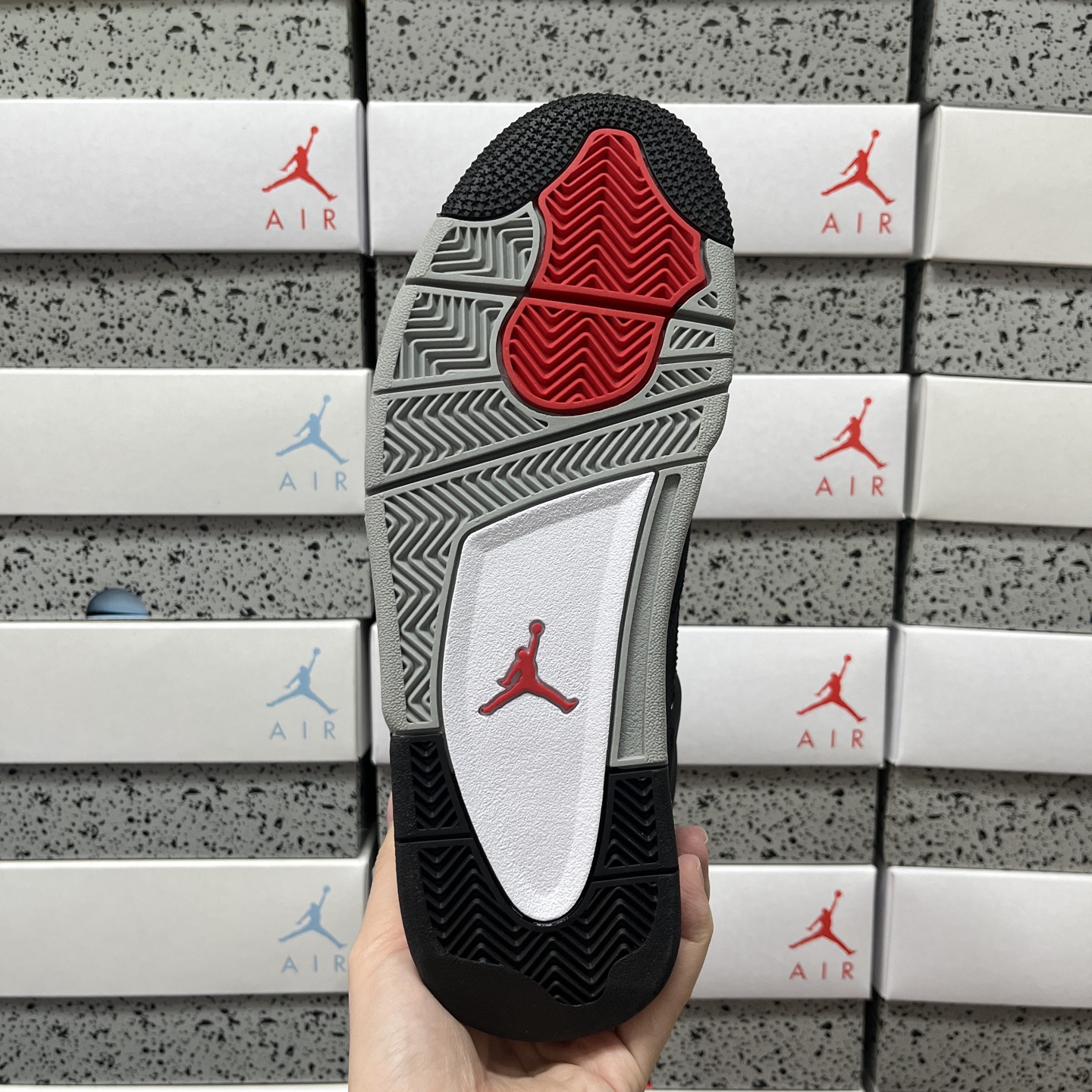 R1版 Air Jordan 4 Retro ”Black Canvas“ 黑色 帆布 小阿姆正确鞋型 
