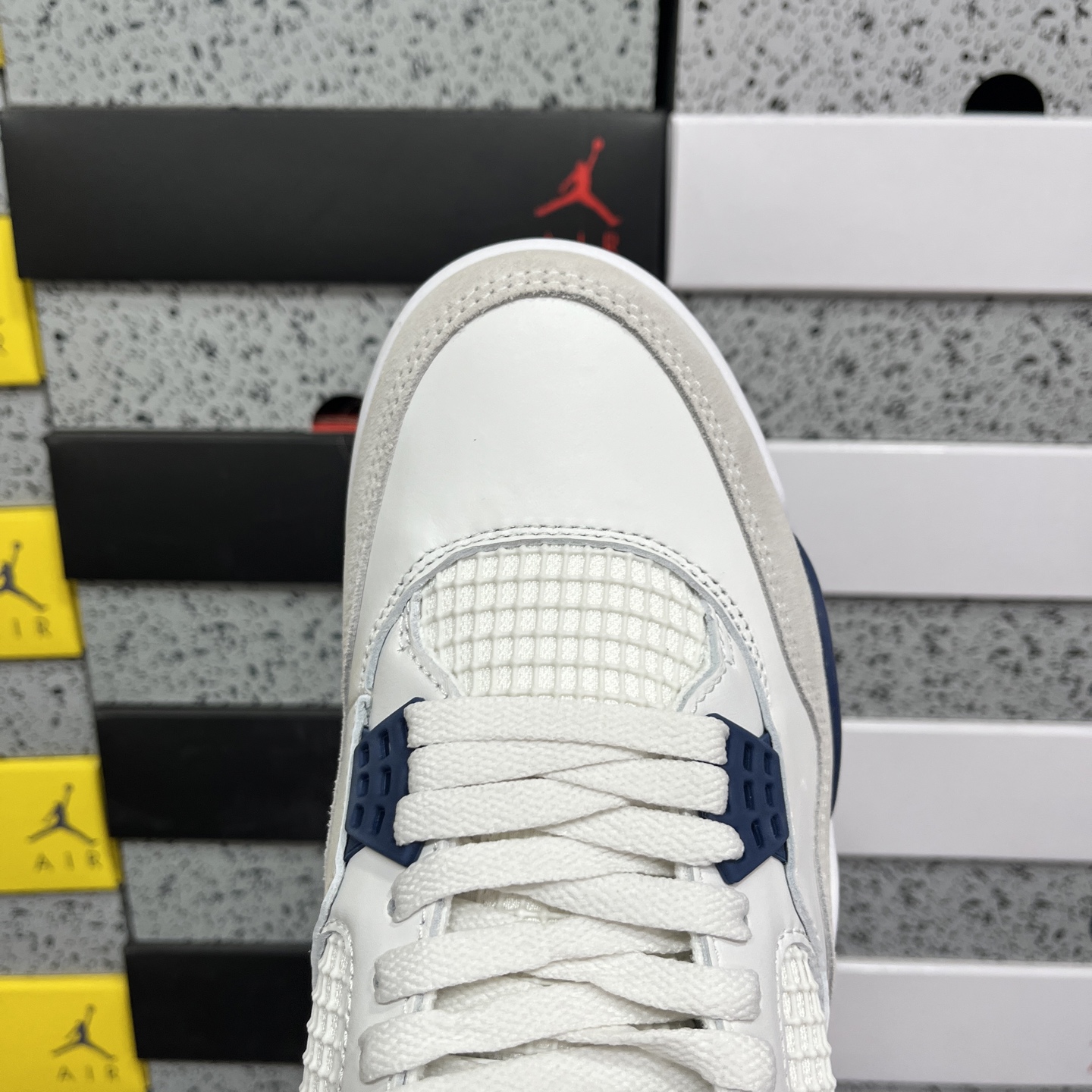 R1版 NK SB x Air Jordan AJ4 联名海军蓝 白蓝 DR5415-100 耗时半年巨