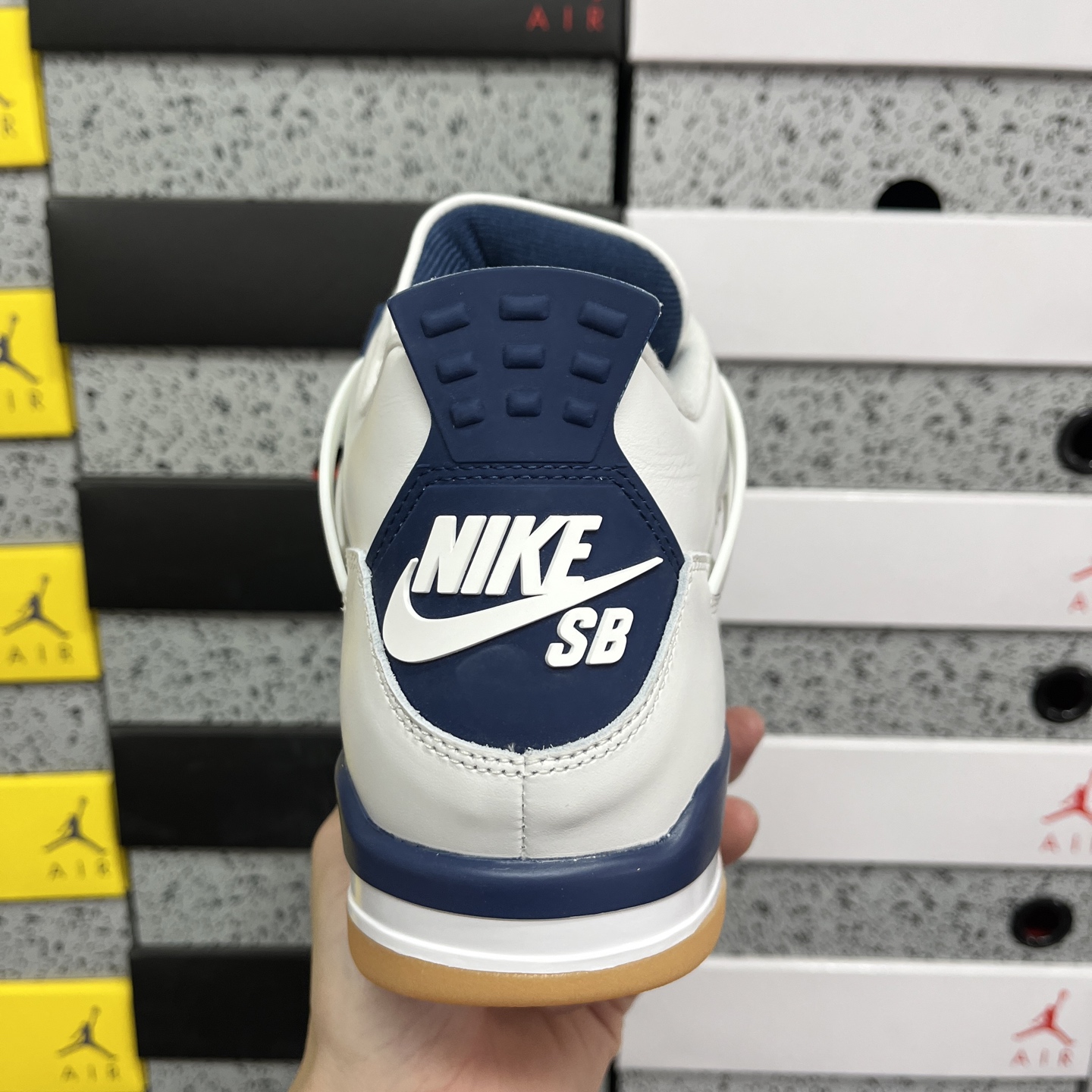 R1版 NK SB x Air Jordan AJ4 联名海军蓝 白蓝 DR5415-100 耗时半年巨