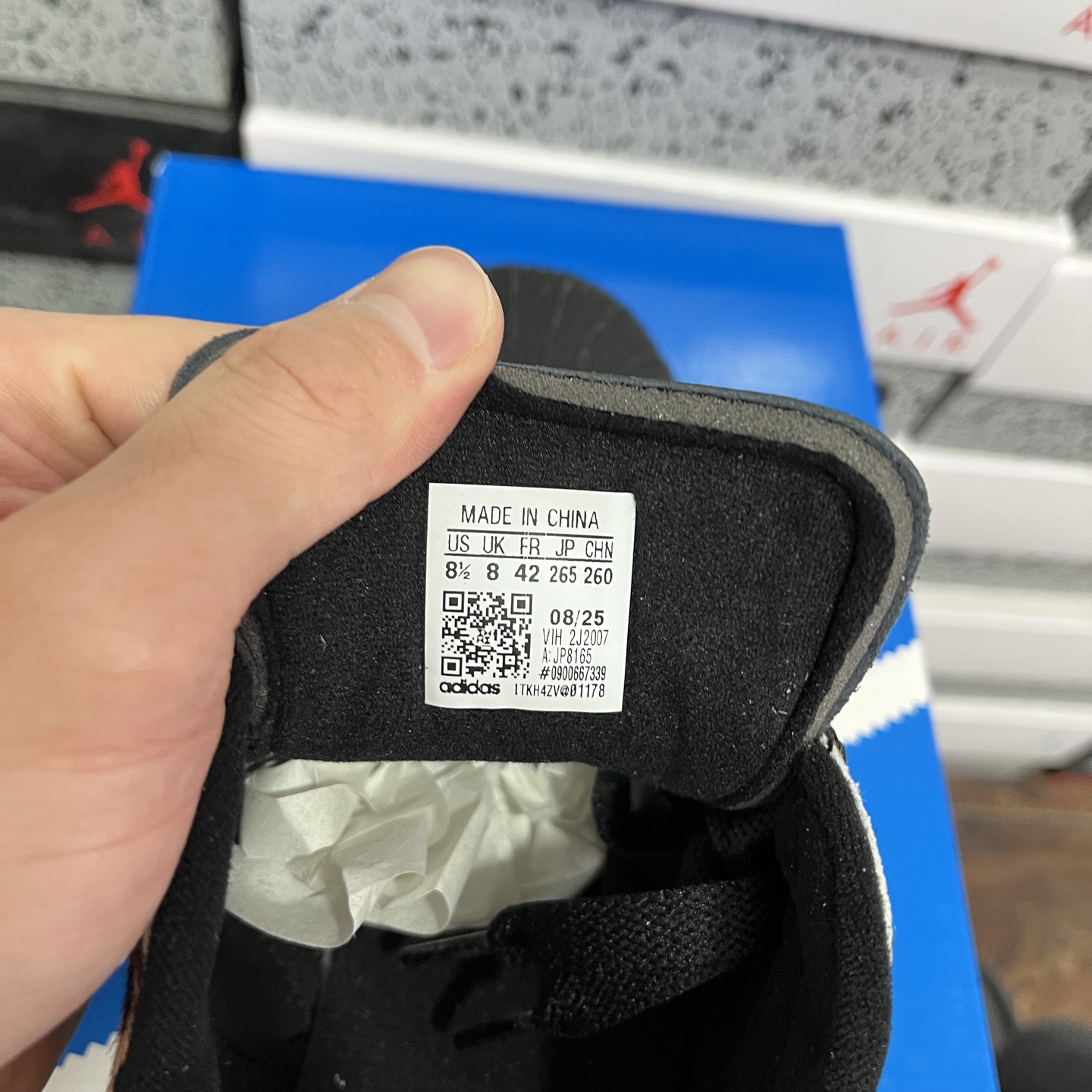 adidas originals SUPERSTAR Leopard 黑绿色货号：jp-8175尺码：3