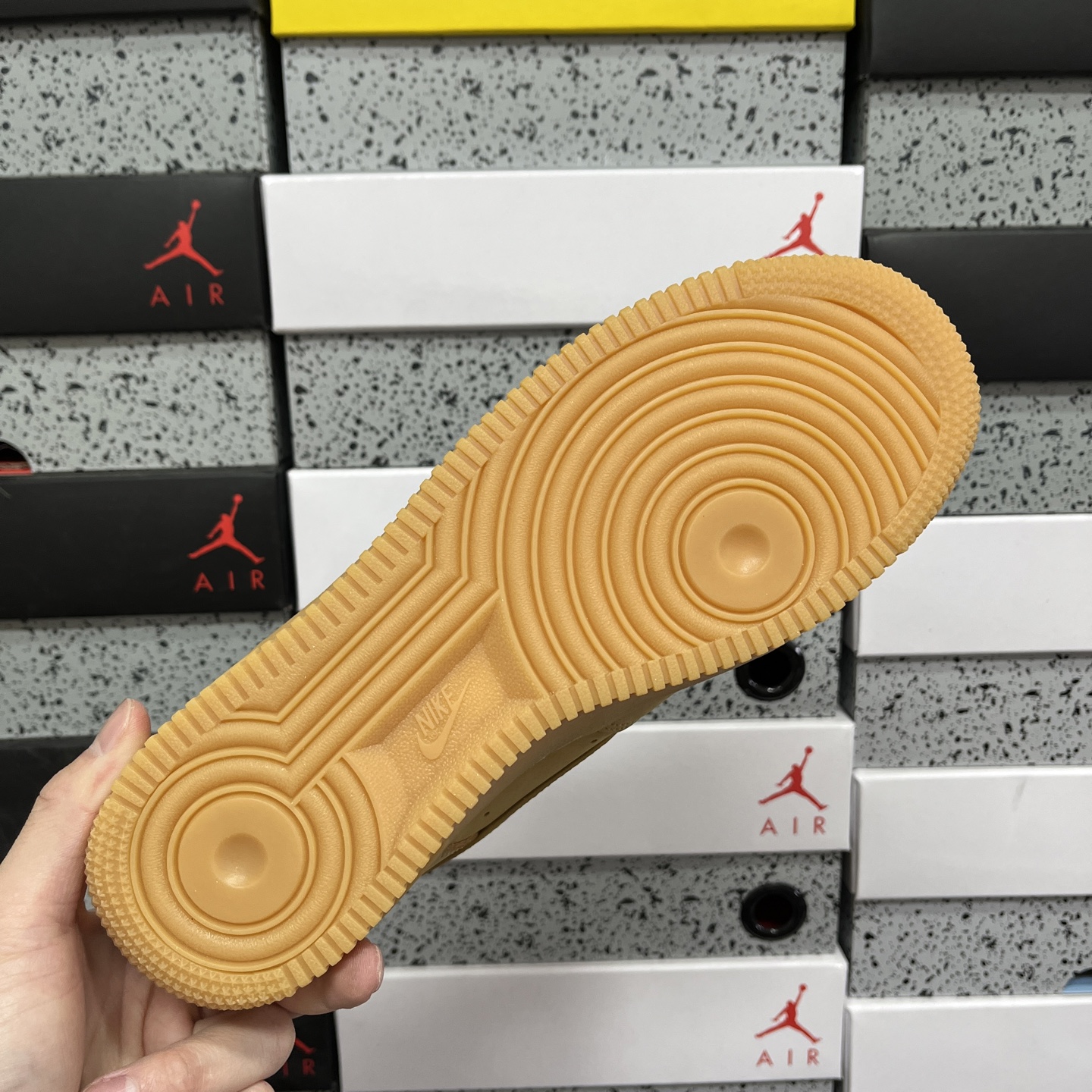 Nike Air Force 1 Low 经典小麦 原楦头原纸板 打造纯正空军版型专注外贸渠道 全掌内置