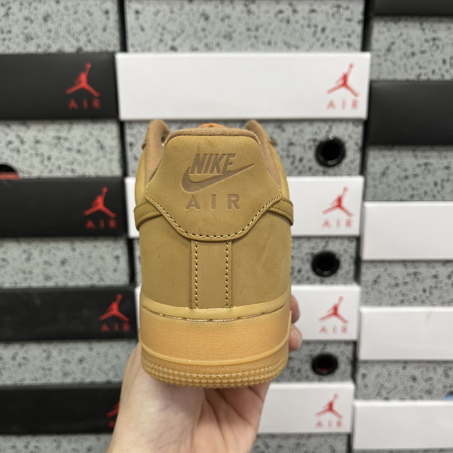 Nike Air Force 1 Low 经典小麦 原楦头原纸板 打造纯正空军版型专注外贸渠道 全掌内置