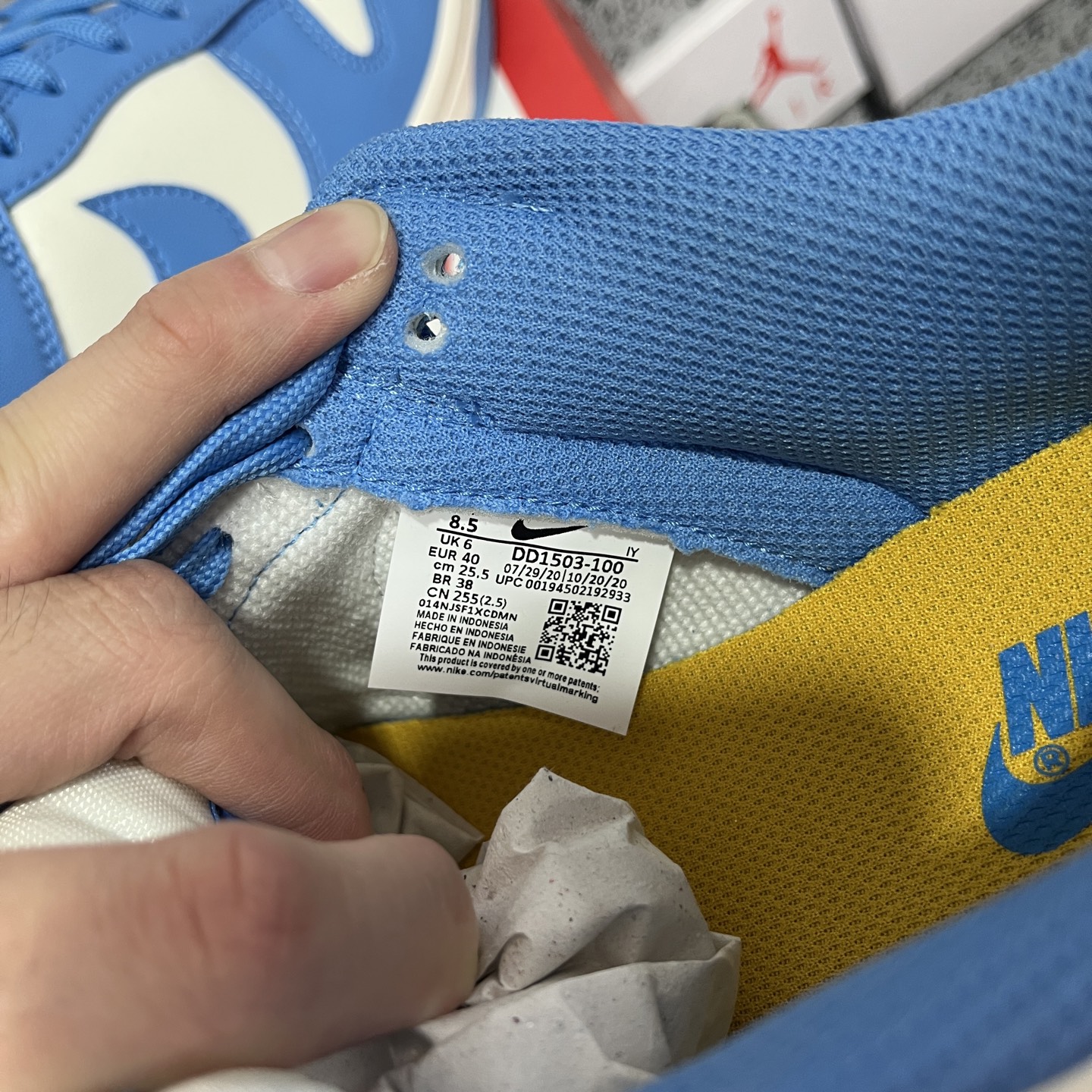 纯原 dunk北卡蓝 毫无疑问市场中端王者 实力大厂出品 新配色陆续开发 利润个位数只为口碑 全套原纸板