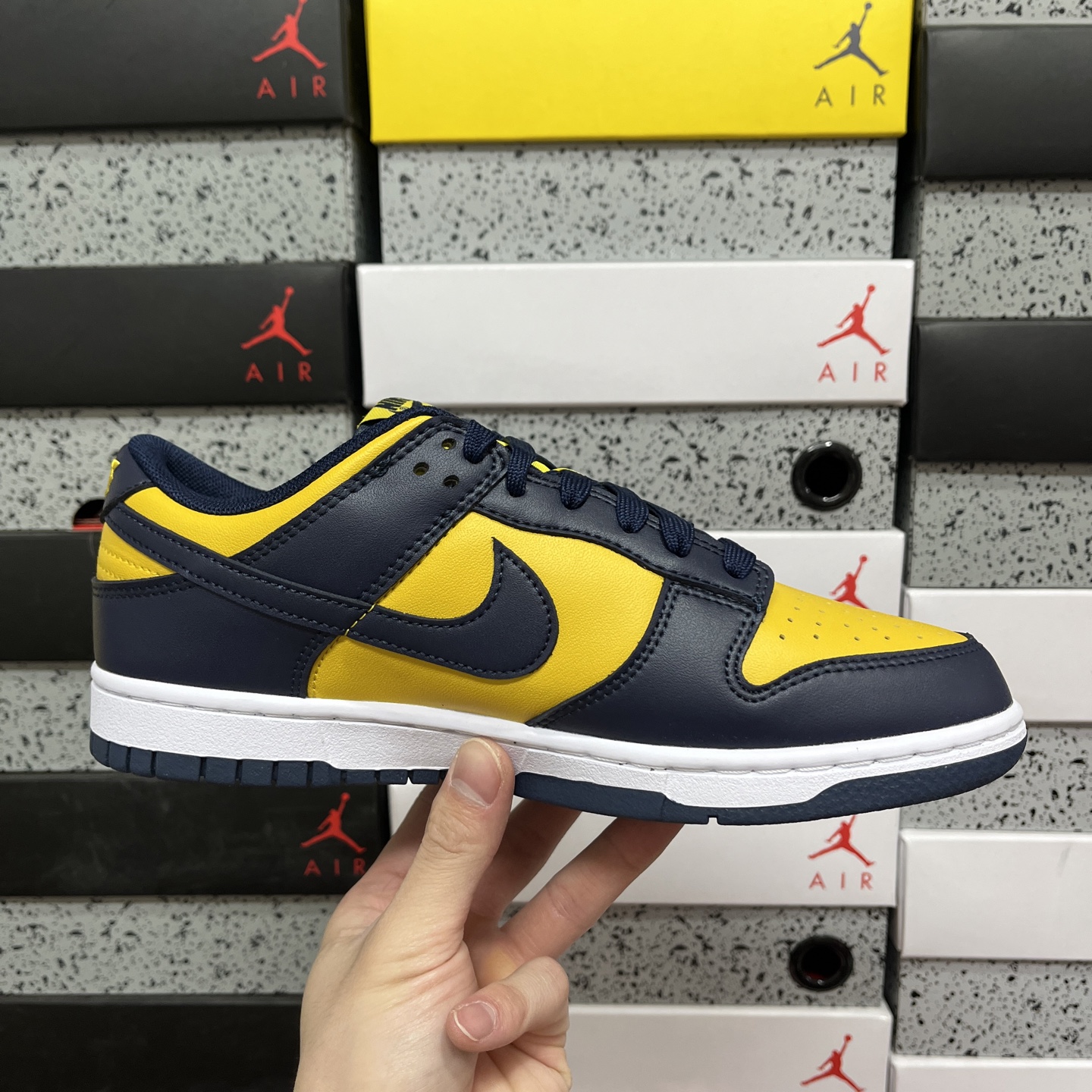版纯原，NK Dunk Low 密歇根蓝黄 全套原楦原模倾力打造完美版型 独家原厂航空铝磨具打磨大底 鞋