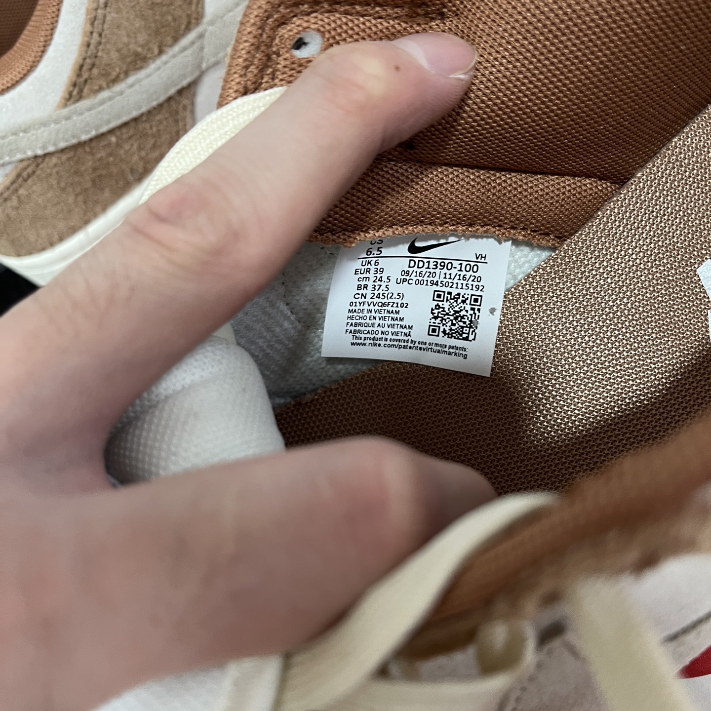 版纯原 NK Dunk Low PRM”Medium Curry“白棕 奶茶 货号：DD1390-100