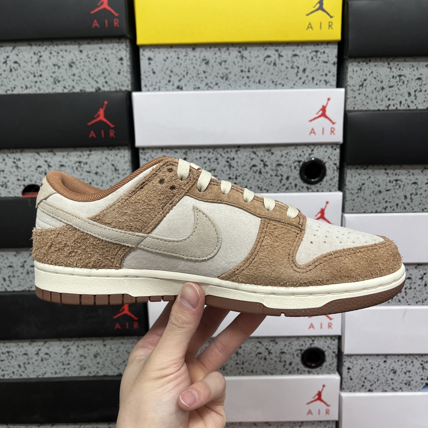 版纯原 NK Dunk Low PRM”Medium Curry“白棕 奶茶 货号：DD1390-100