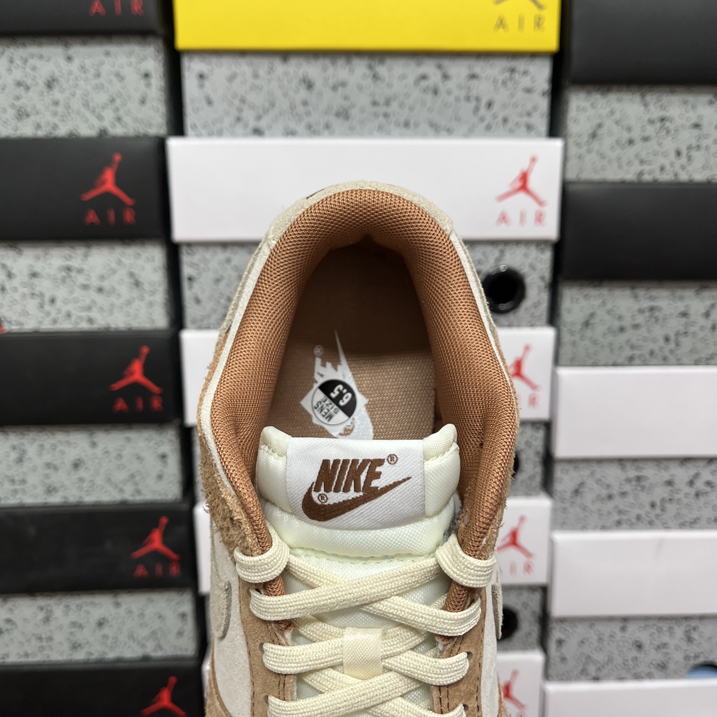 版纯原 NK Dunk Low PRM”Medium Curry“白棕 奶茶 货号：DD1390-100