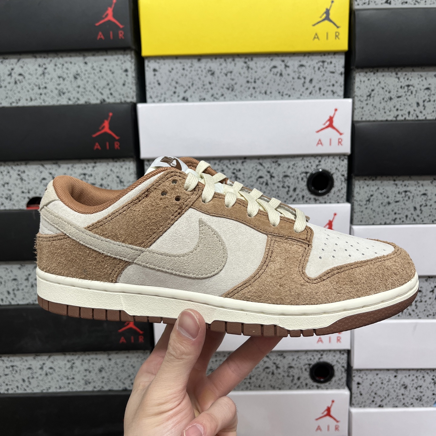 版纯原 NK Dunk Low PRM”Medium Curry“白棕 奶茶 货号：DD1390-100